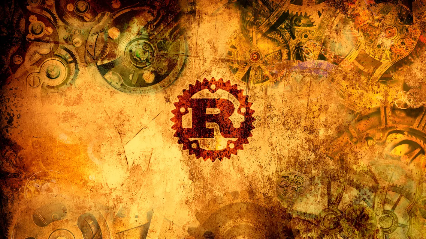 Rust Programming Language Steampunk Gear Wallpaper 4K