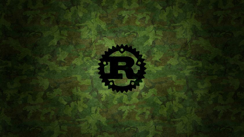 Rust Programming Language Camo Wallpaper 4K