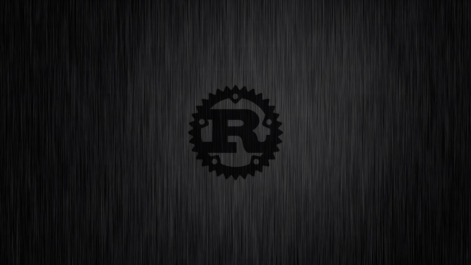 Rust Programming Language Dark Metal Wallpaper