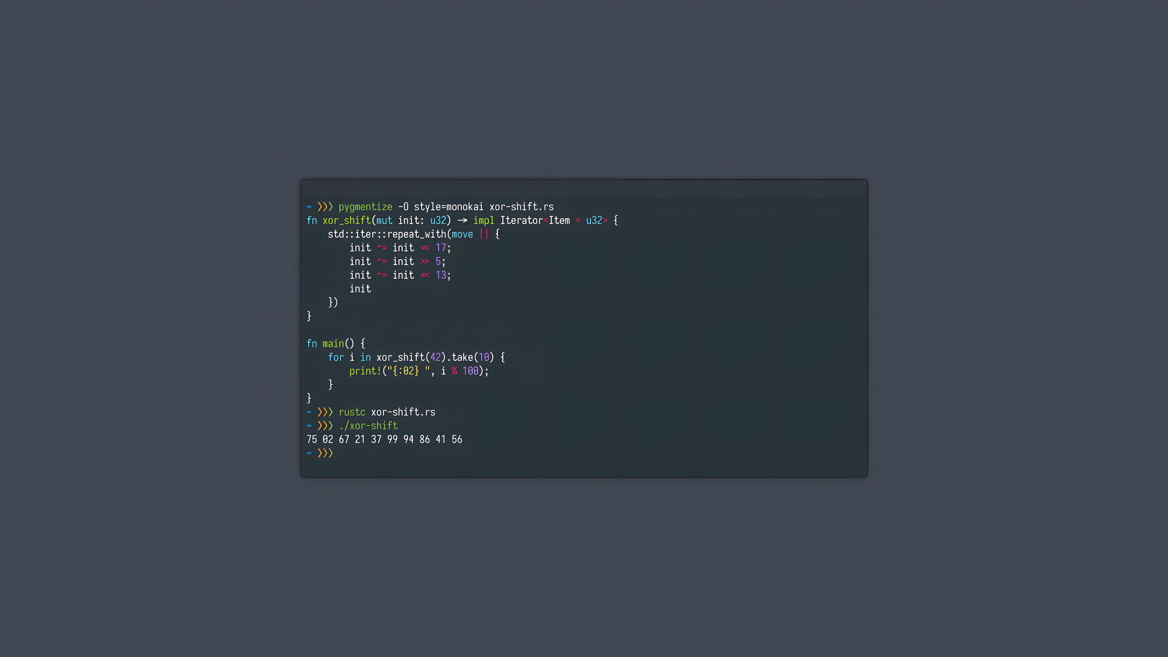 Rust XOR Shift Algorithm Wallpaper 4K