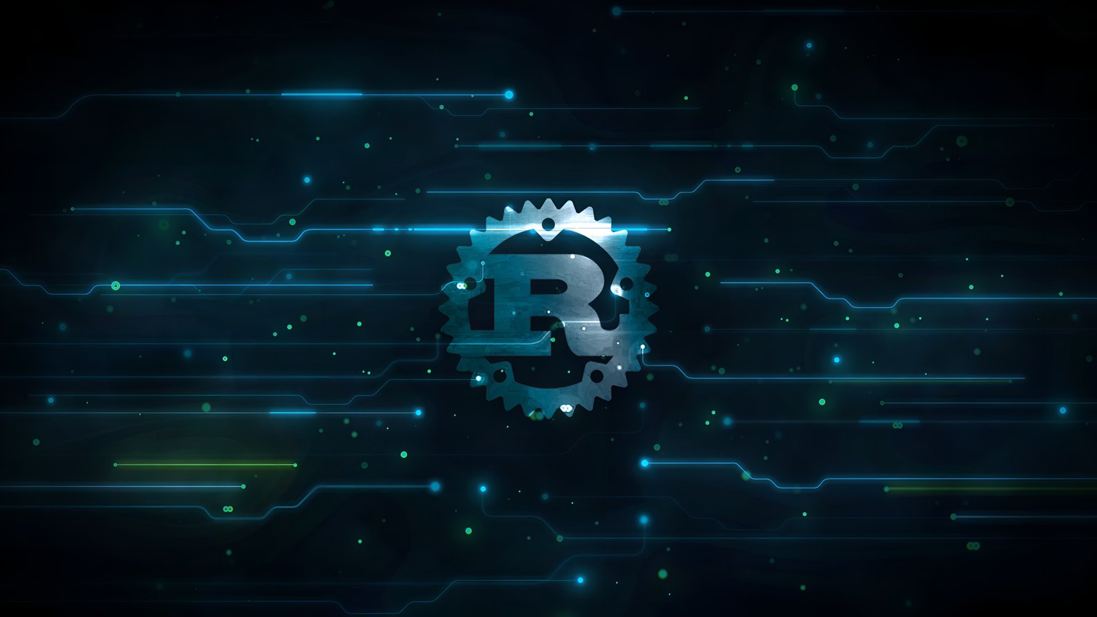 Rust Programming Language 4K Circuit Wallpaper