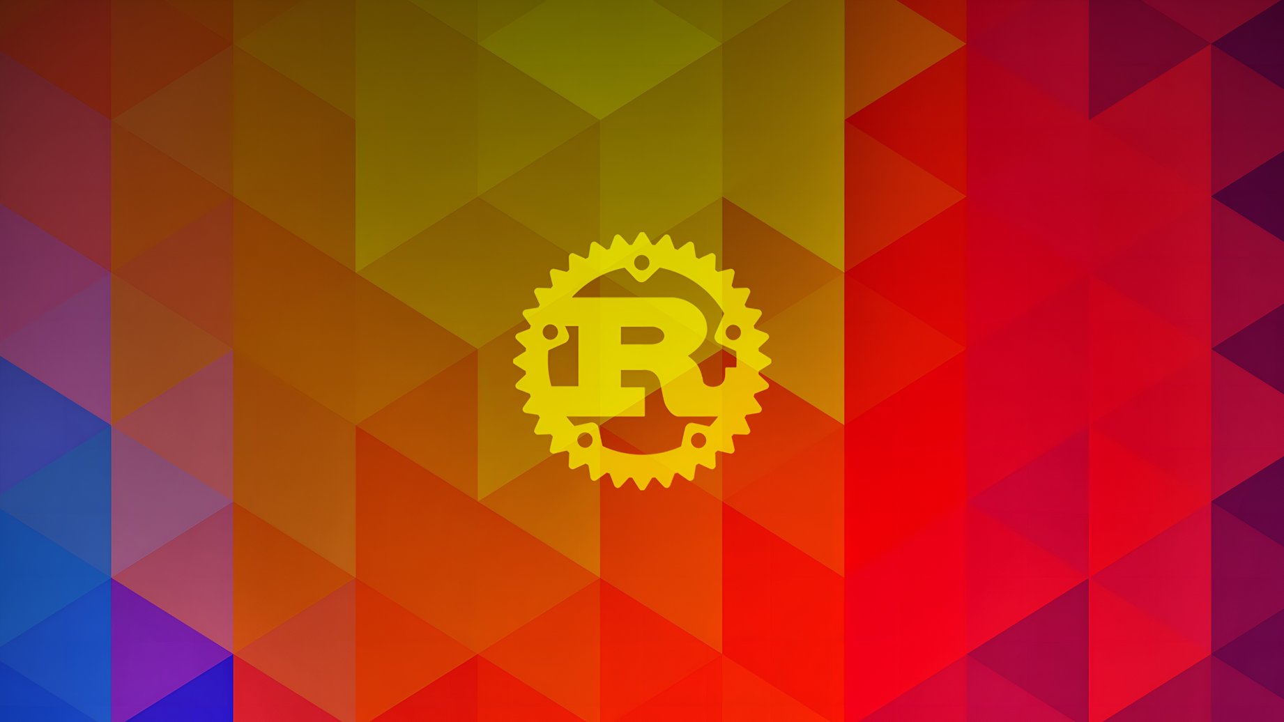 Rust Programmiersprache Logo 4K Hintergrundbild