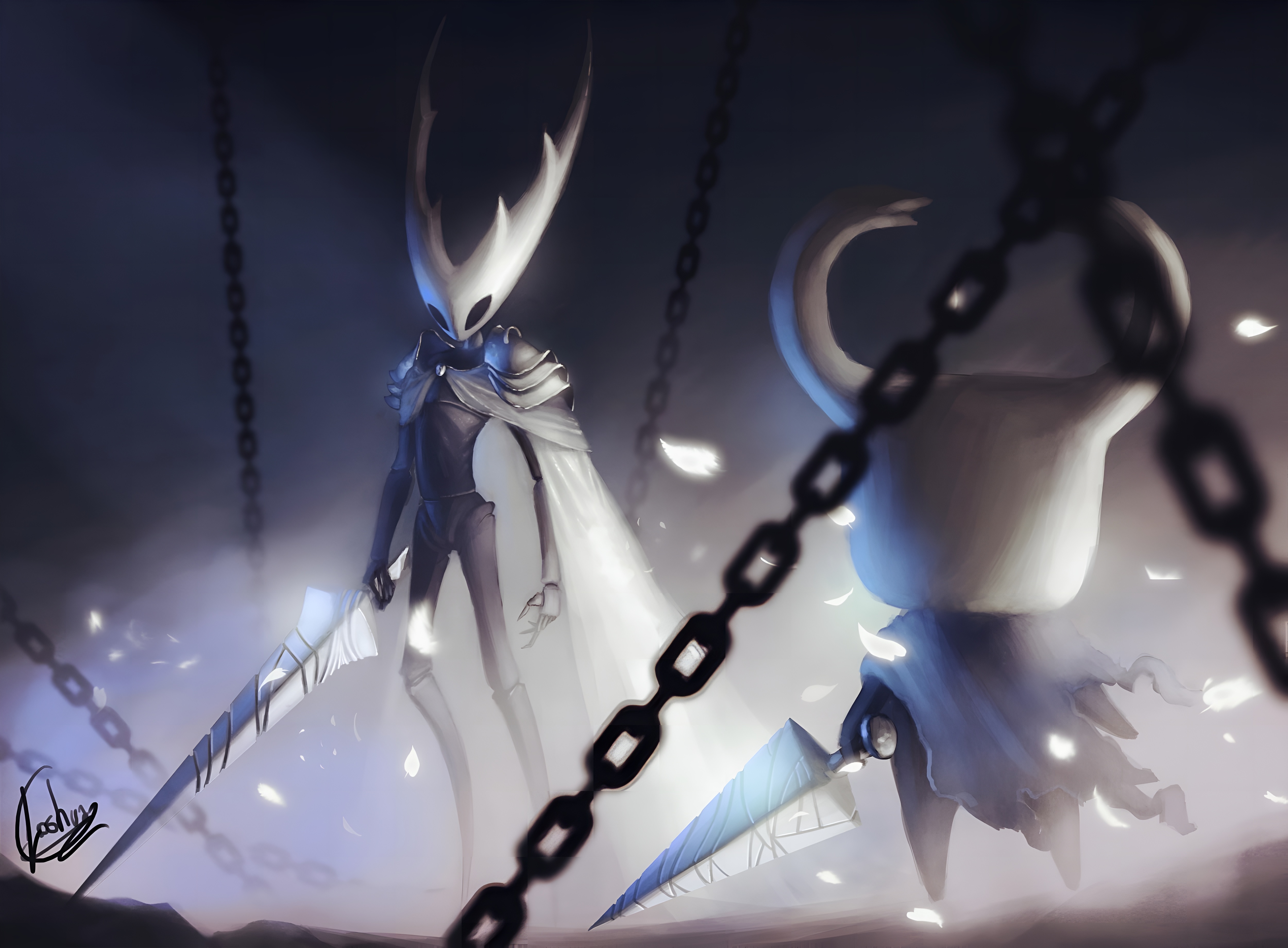 Hollow Knight Pale King 4K Wallpaper