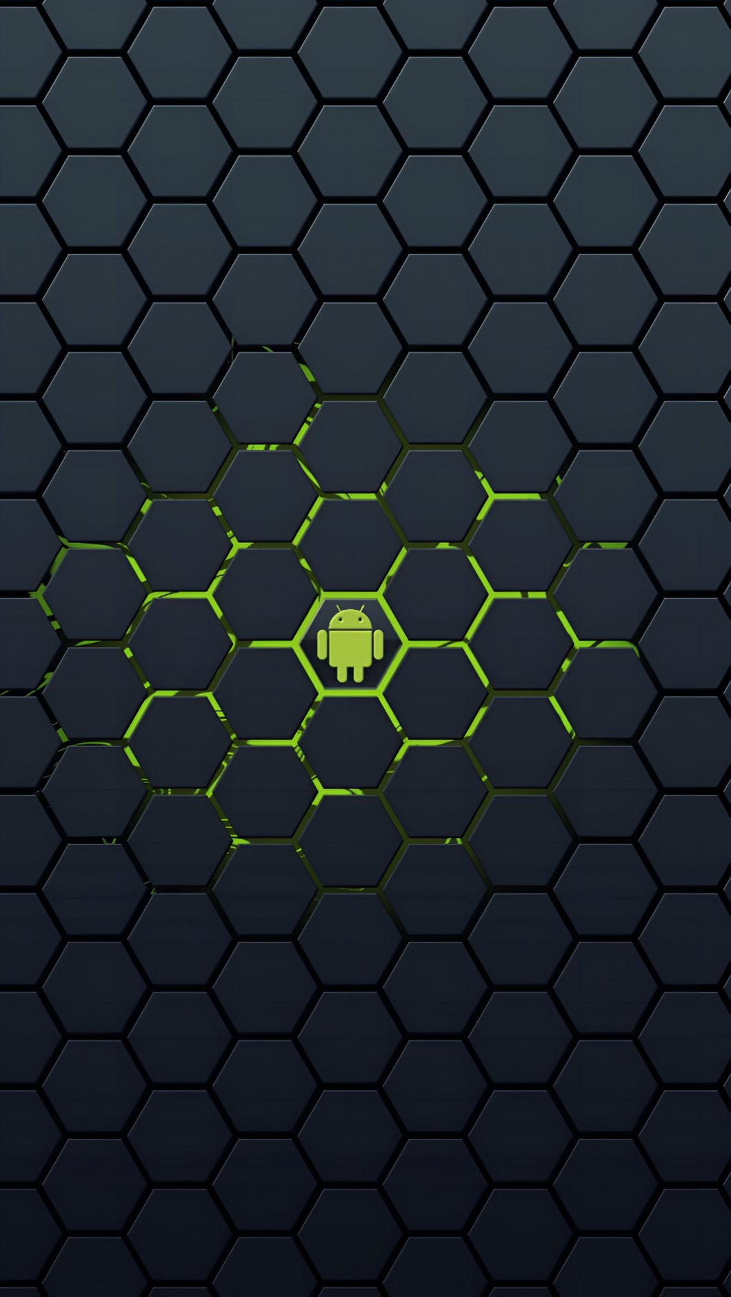 Android Honeycomb Hex Grid 4K Wallpaper