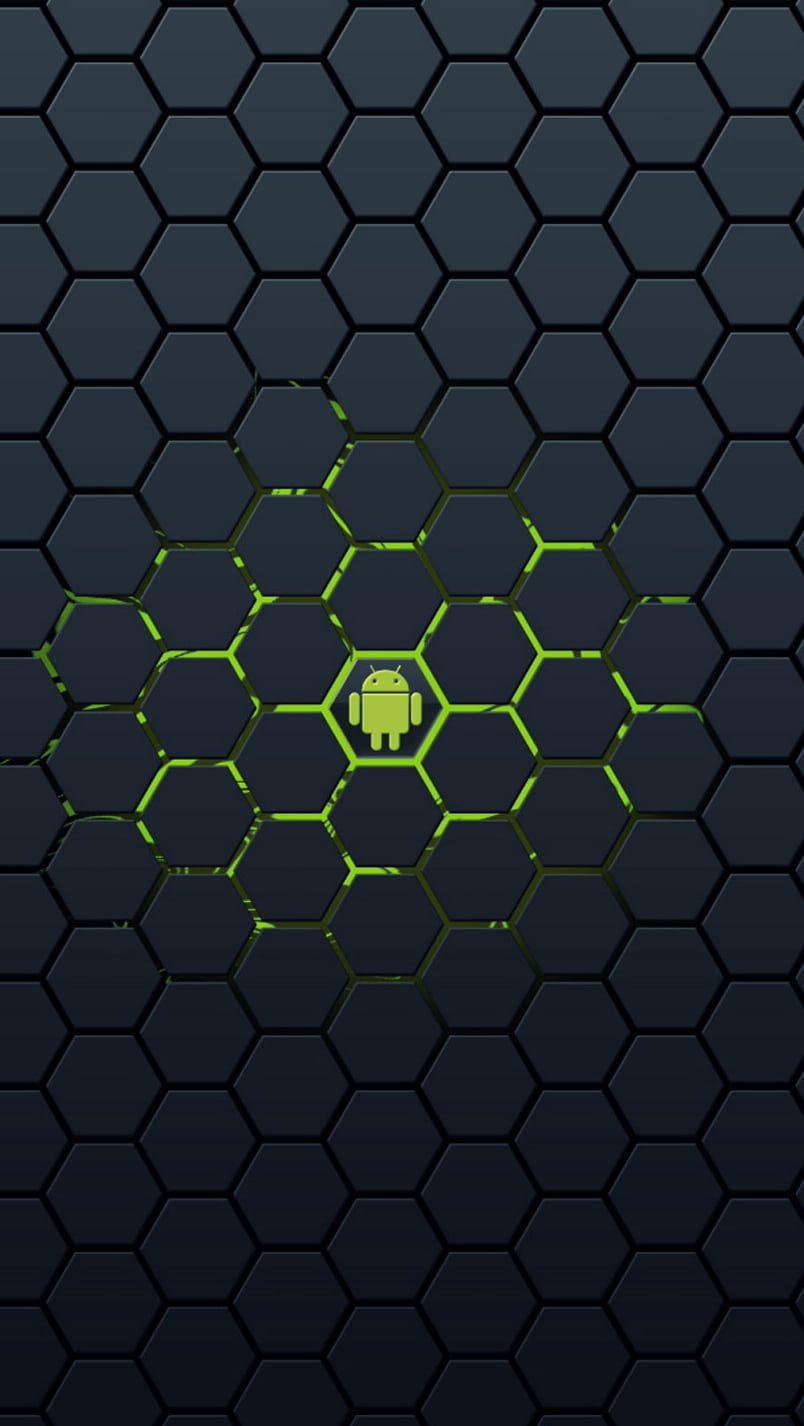 Android Honeycomb Hex Grid 4K Wallpaper