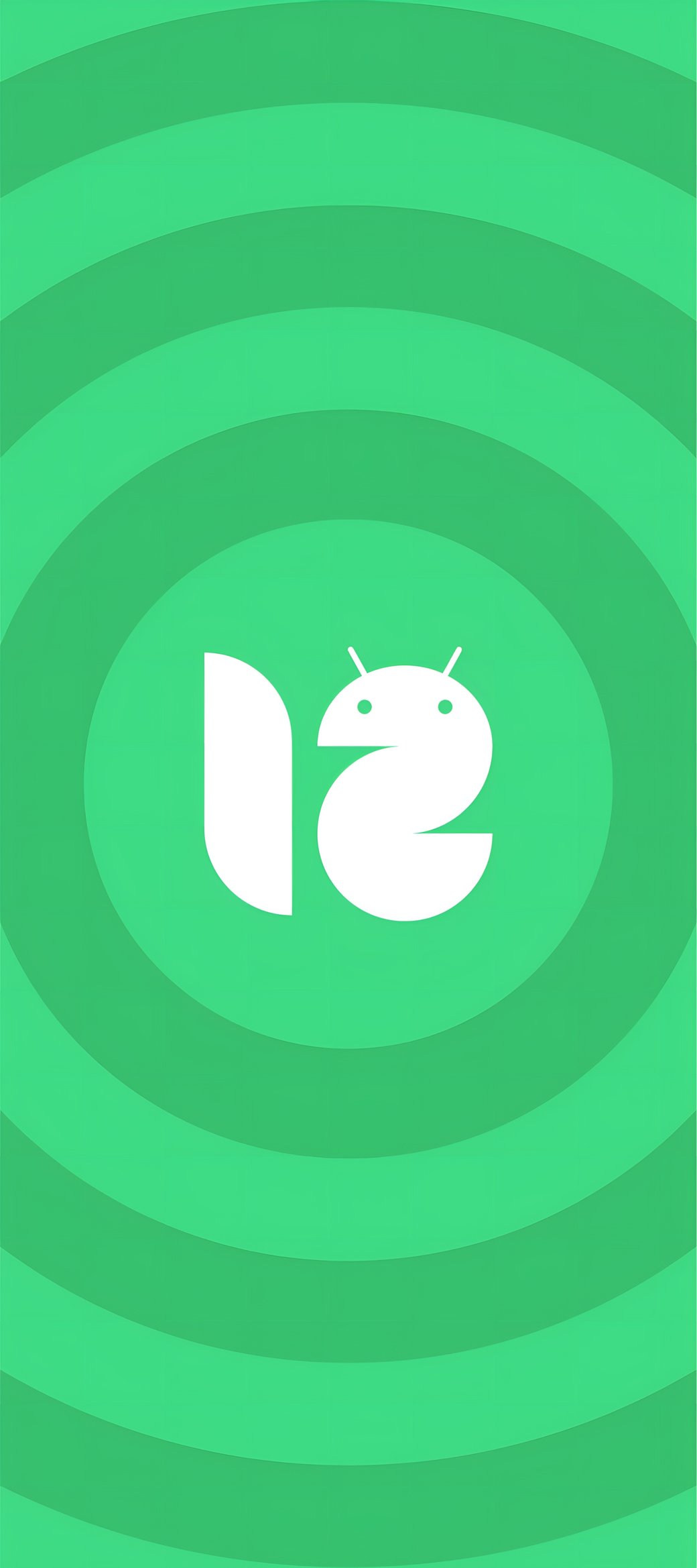 অ্যান্ড্রয়েড ১২ সবুজ তরঙ্গ ৪K ওয়ালপেপার