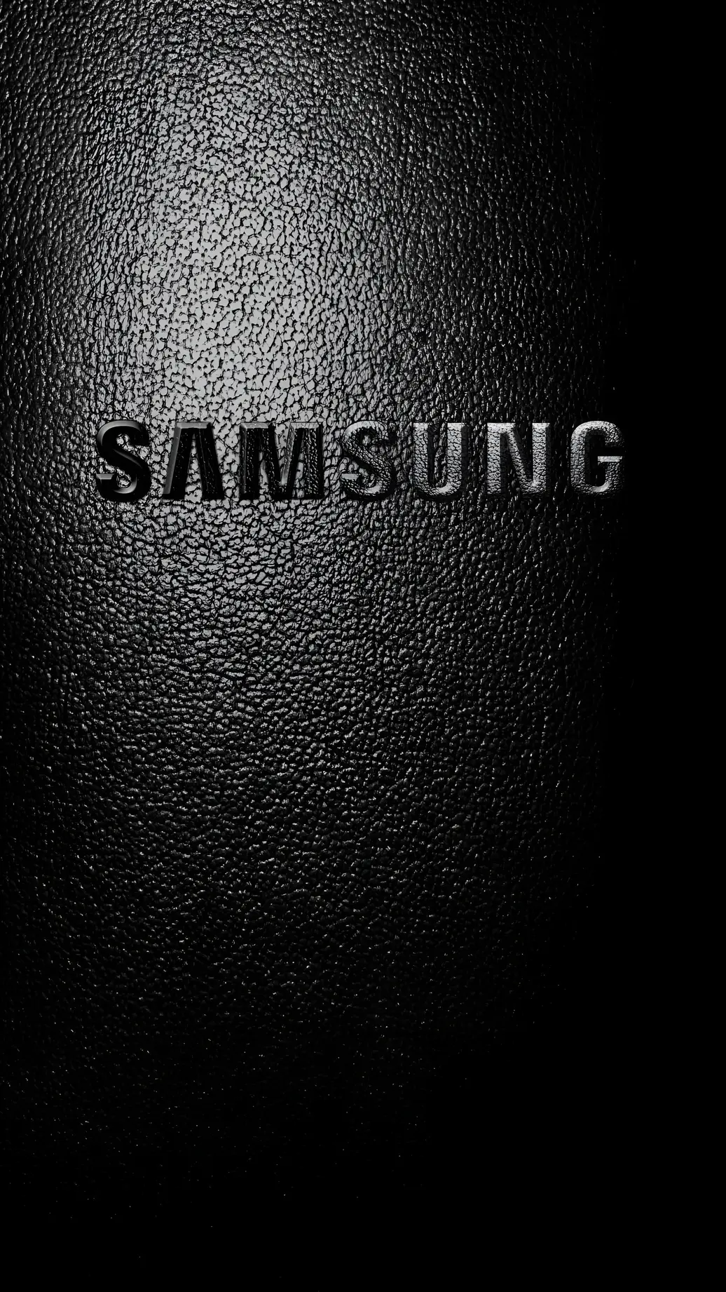 Samsung Dark Leather Texture 4K Android Wallpaper