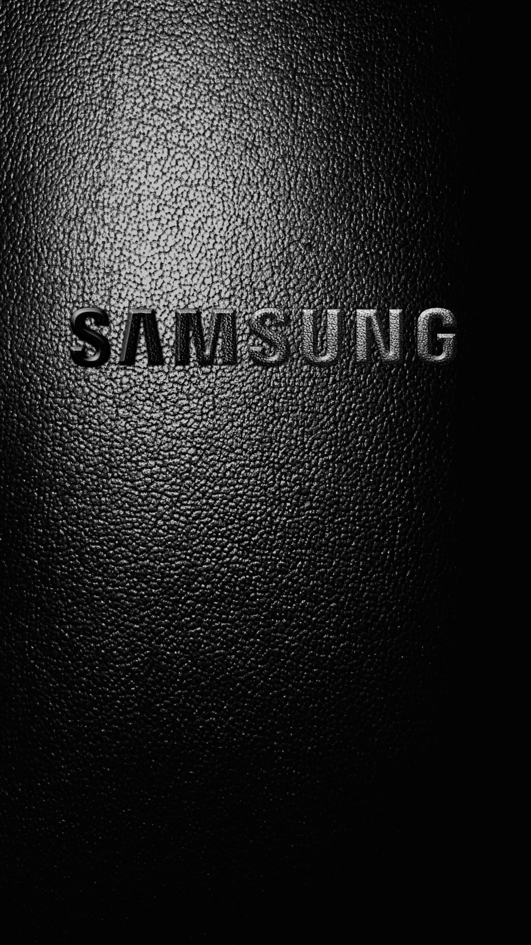 Samsung Dark Leather Texture 4K Android Wallpaper