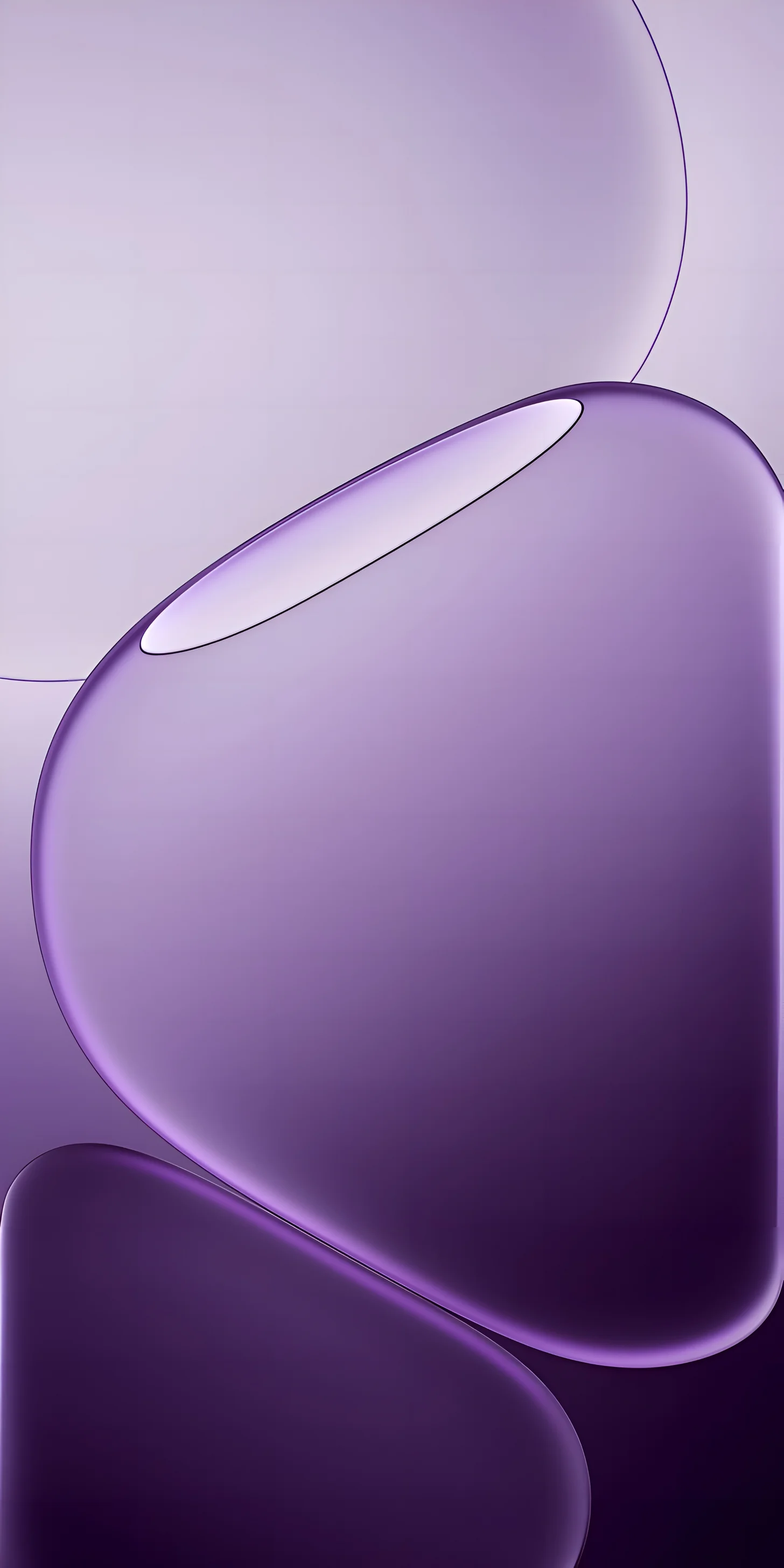 Purple Bubble Abstract iOS Wallpaper 4K