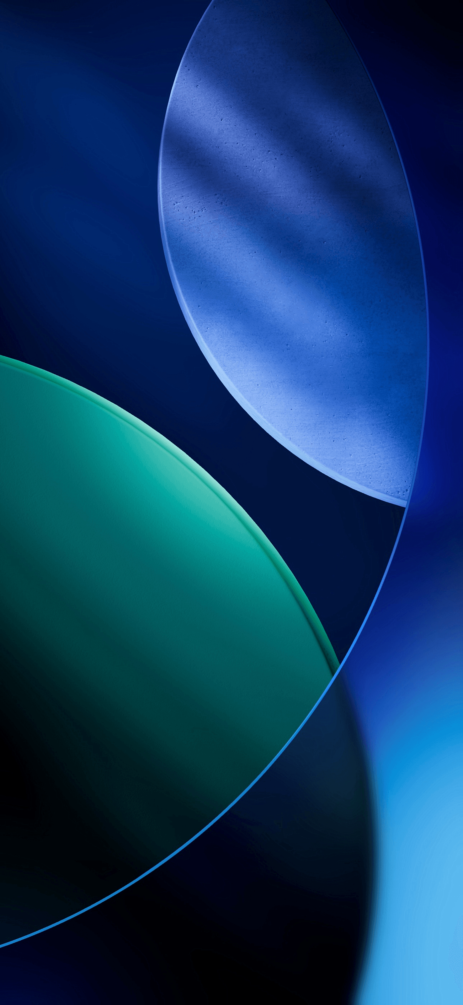 Blue Green Abstract iOS Wallpaper 4K