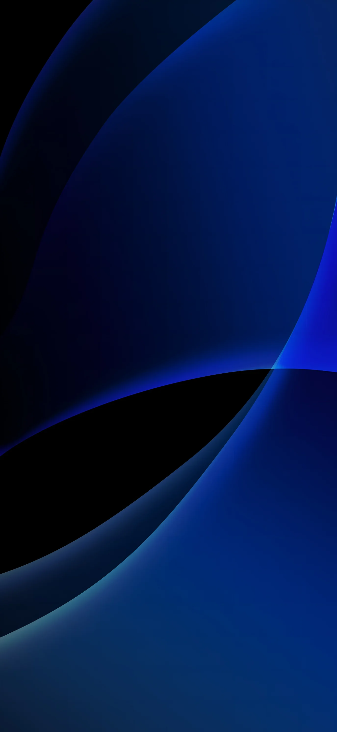 خلفية iOS مجردة بموجة زرقاء 4K