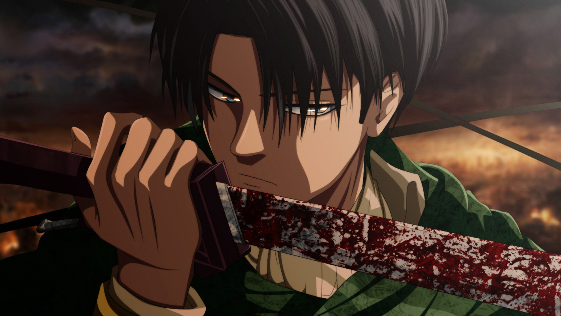 Levi Ackerman Attack on Titan 4K Hintergrundbild