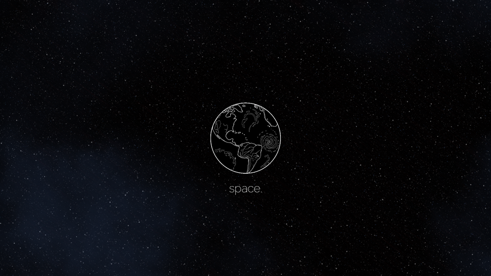 Minimalistic Space Earth Wallpaper 4K