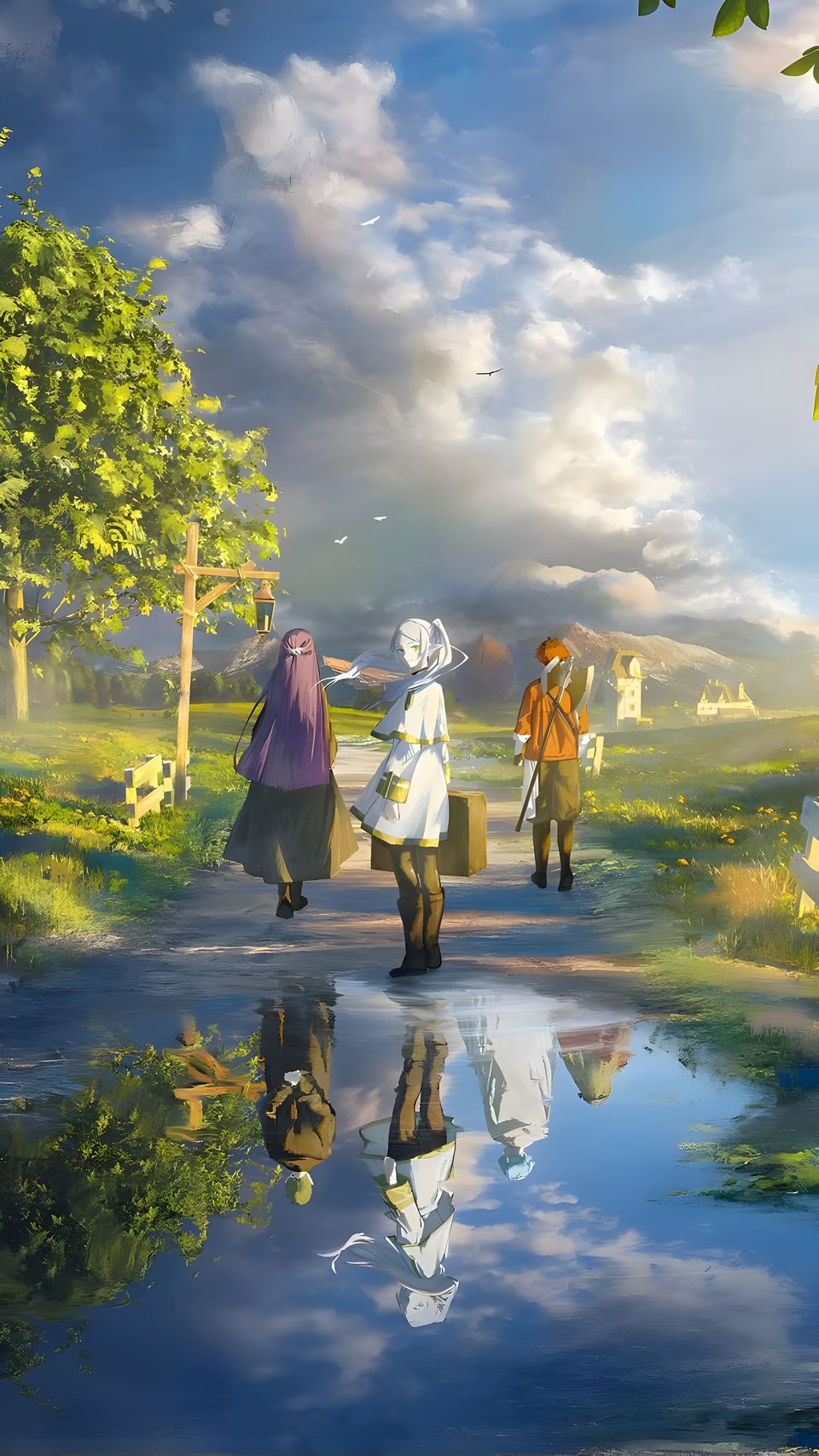 Fundal Anime Frieren – Călătorie la Țară 4K