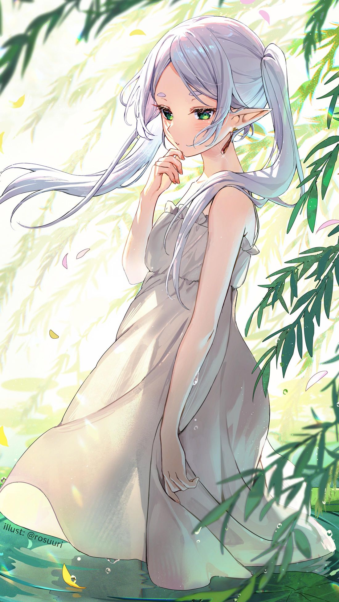 Tapet 4K Frieren Fată Elf Anime