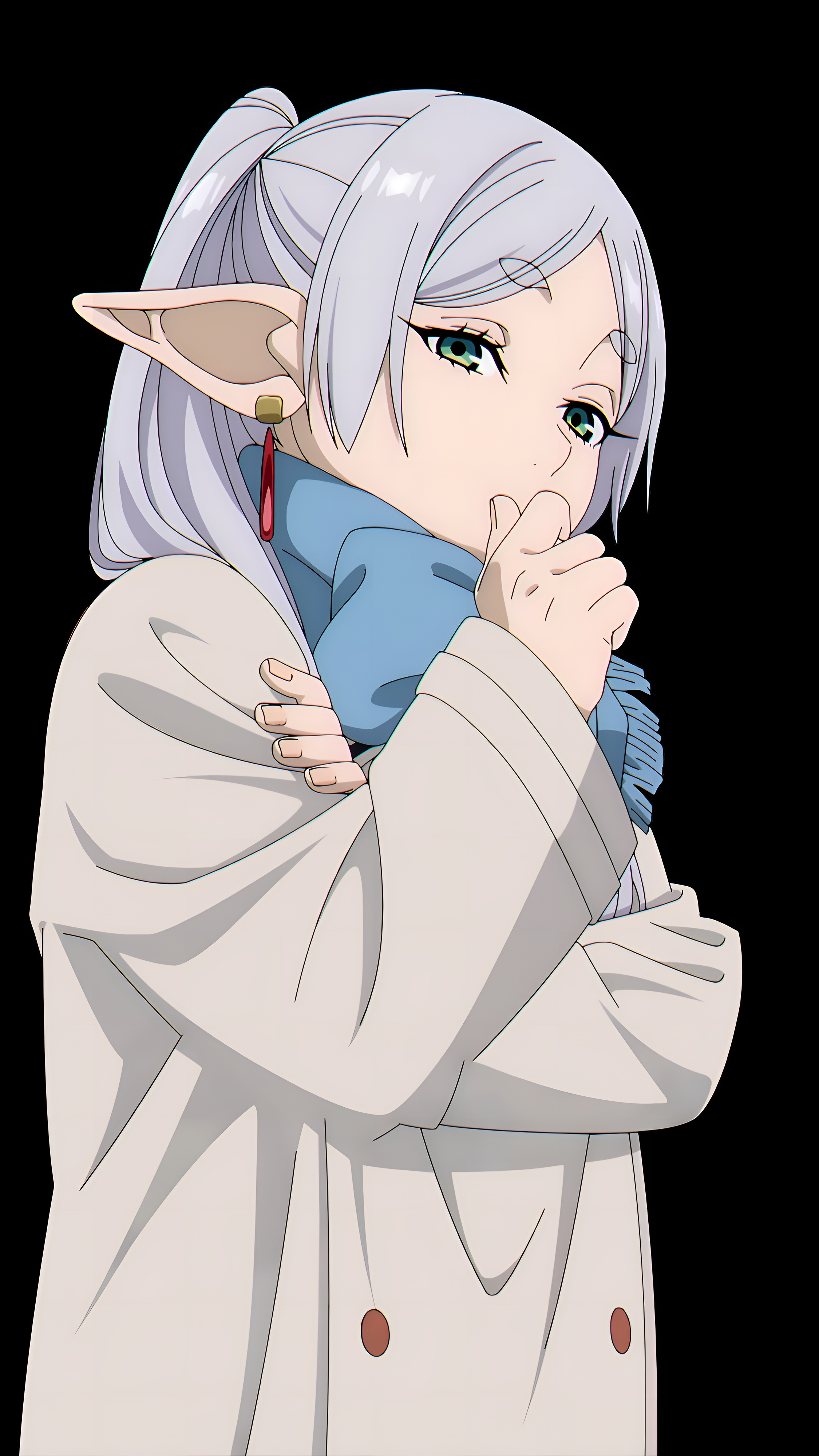 Wallpaper Anime 4K Frieren Magiciană Elf
