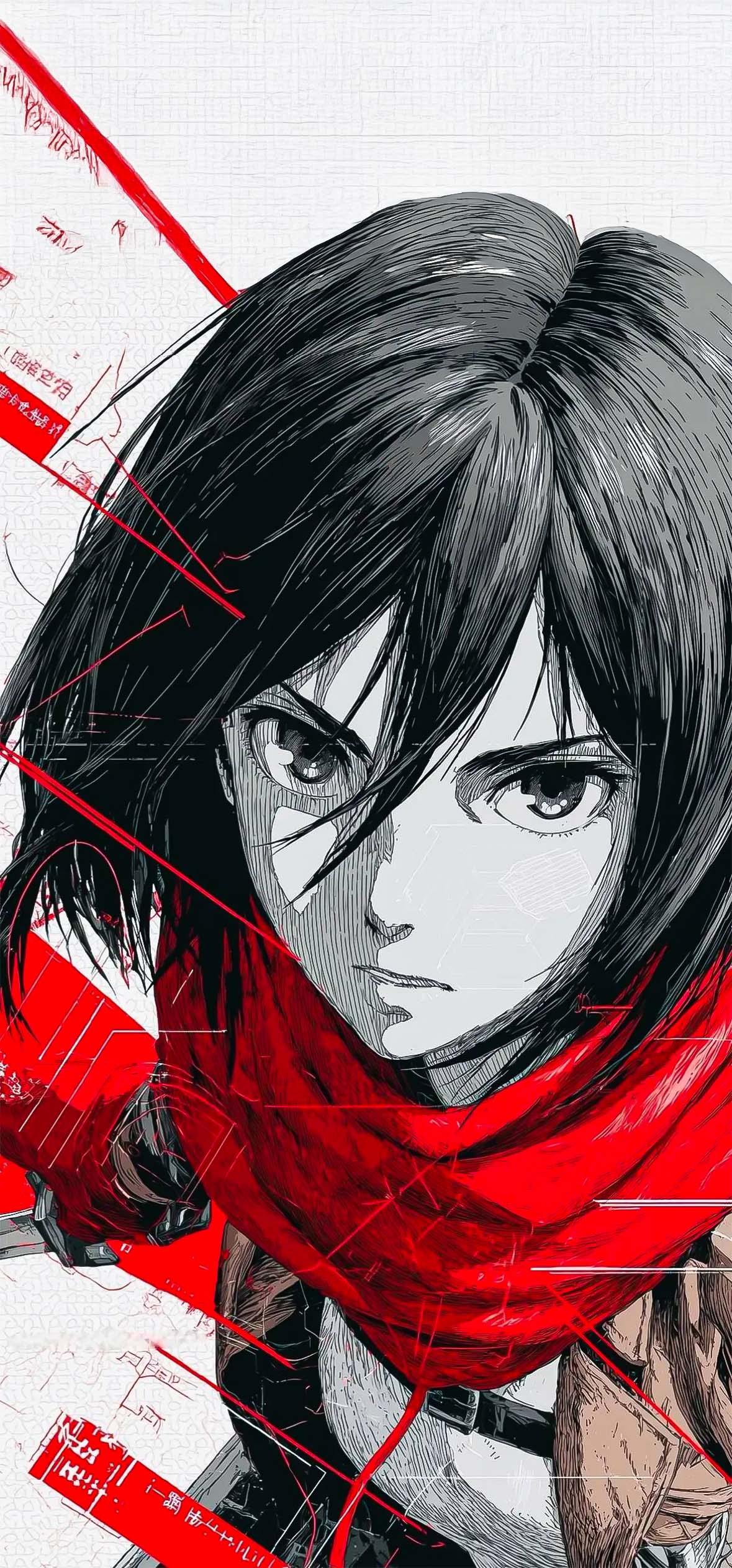 Mikasa Ackerman Red Scarf Attack on Titan Wallpaper