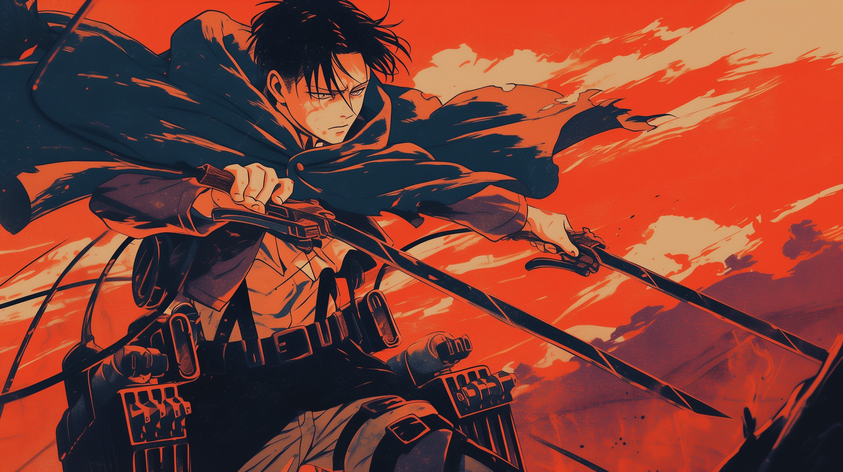 Levi Ackerman Attack on Titan 4K Wallpaper