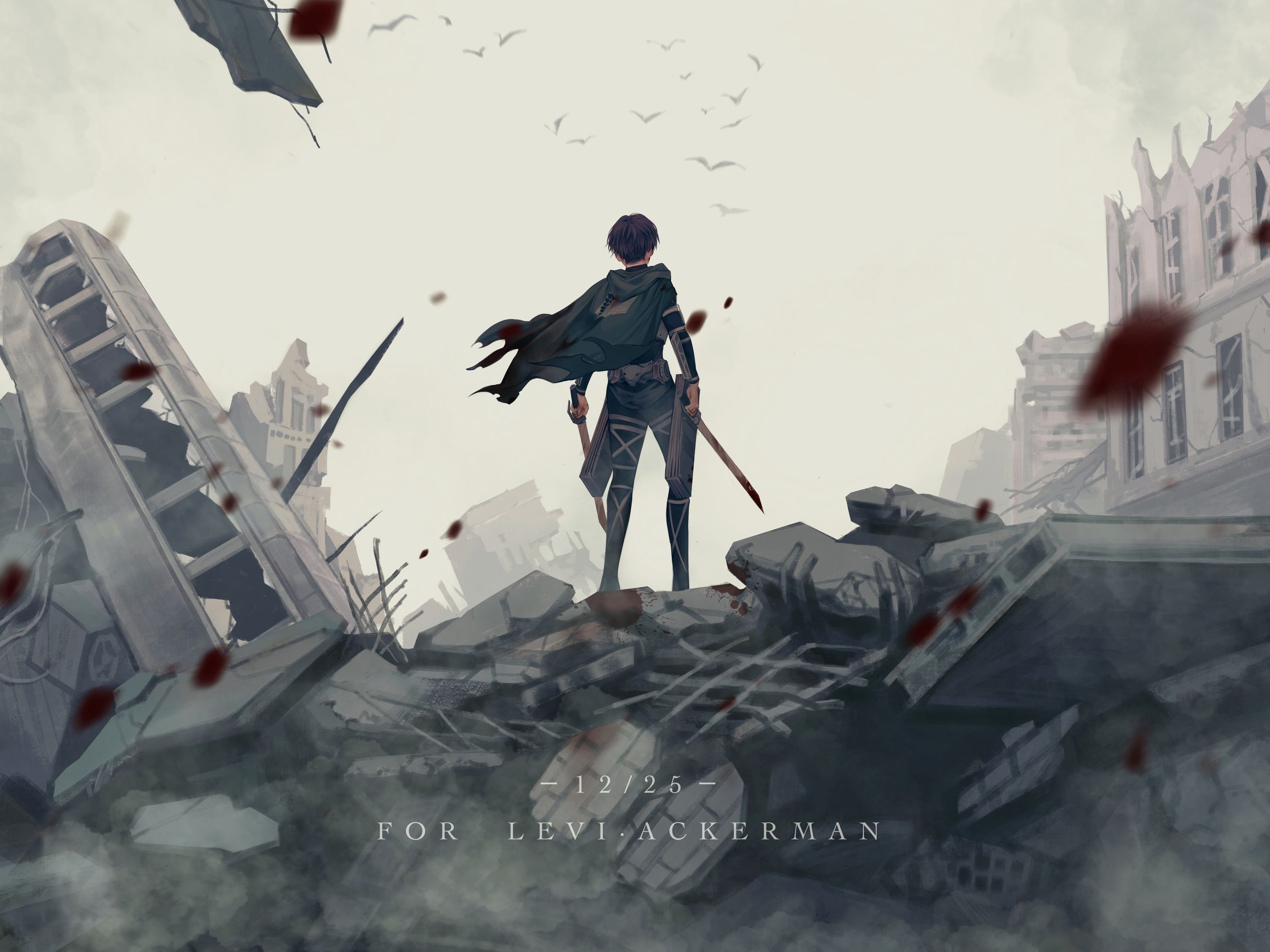 Levi Ackerman Wallpaper – Ruins of War