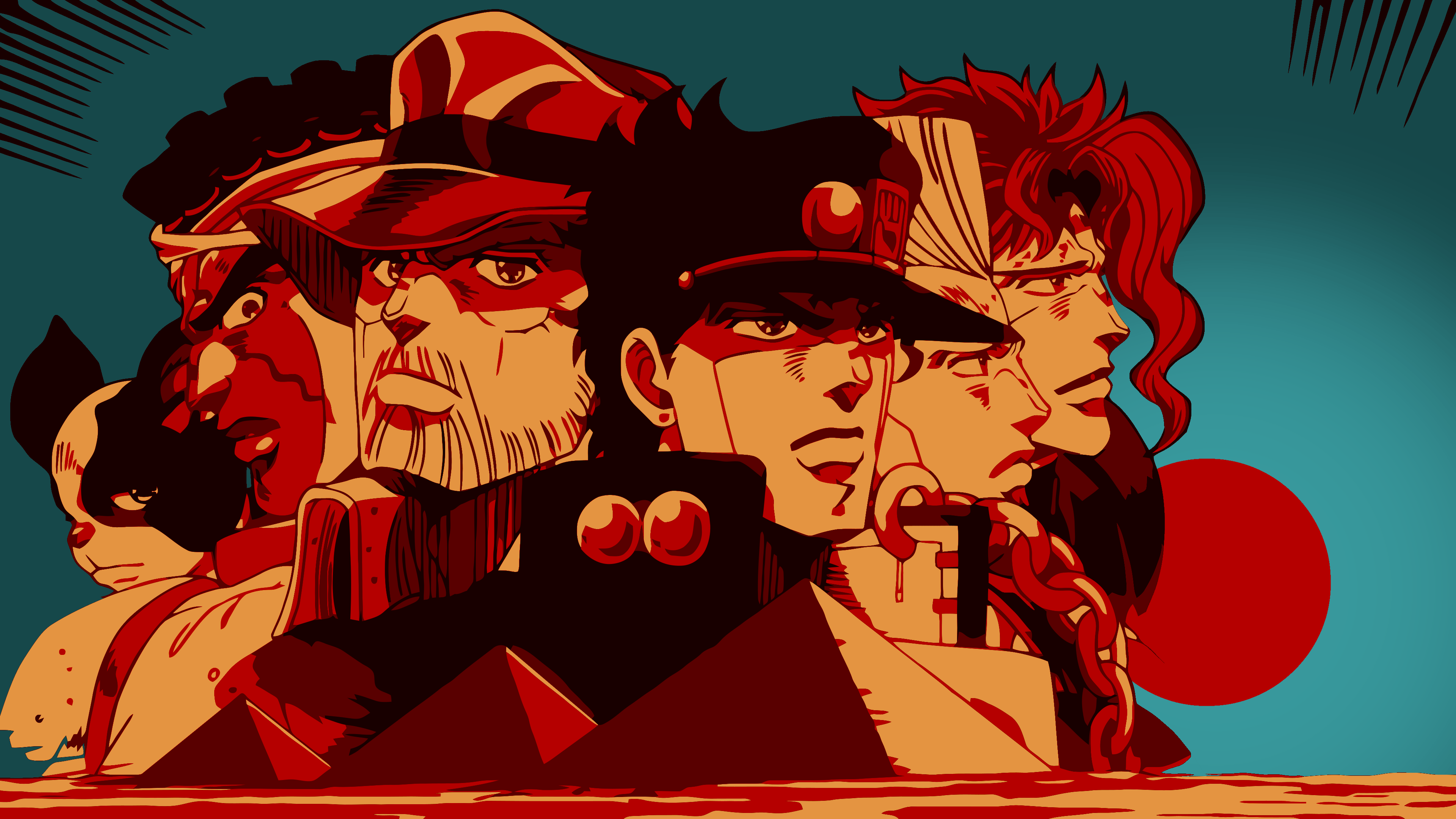 JoJo's Bizarre Adventure Stardust Crusaders 4K Wallpaper