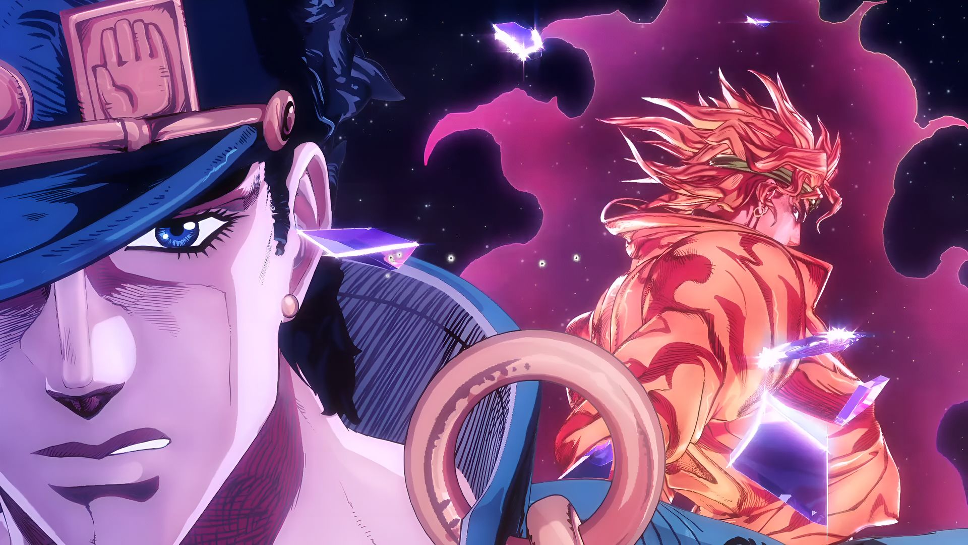 JoJo的奇妙冒险 承太郎vs DIO 4K壁纸