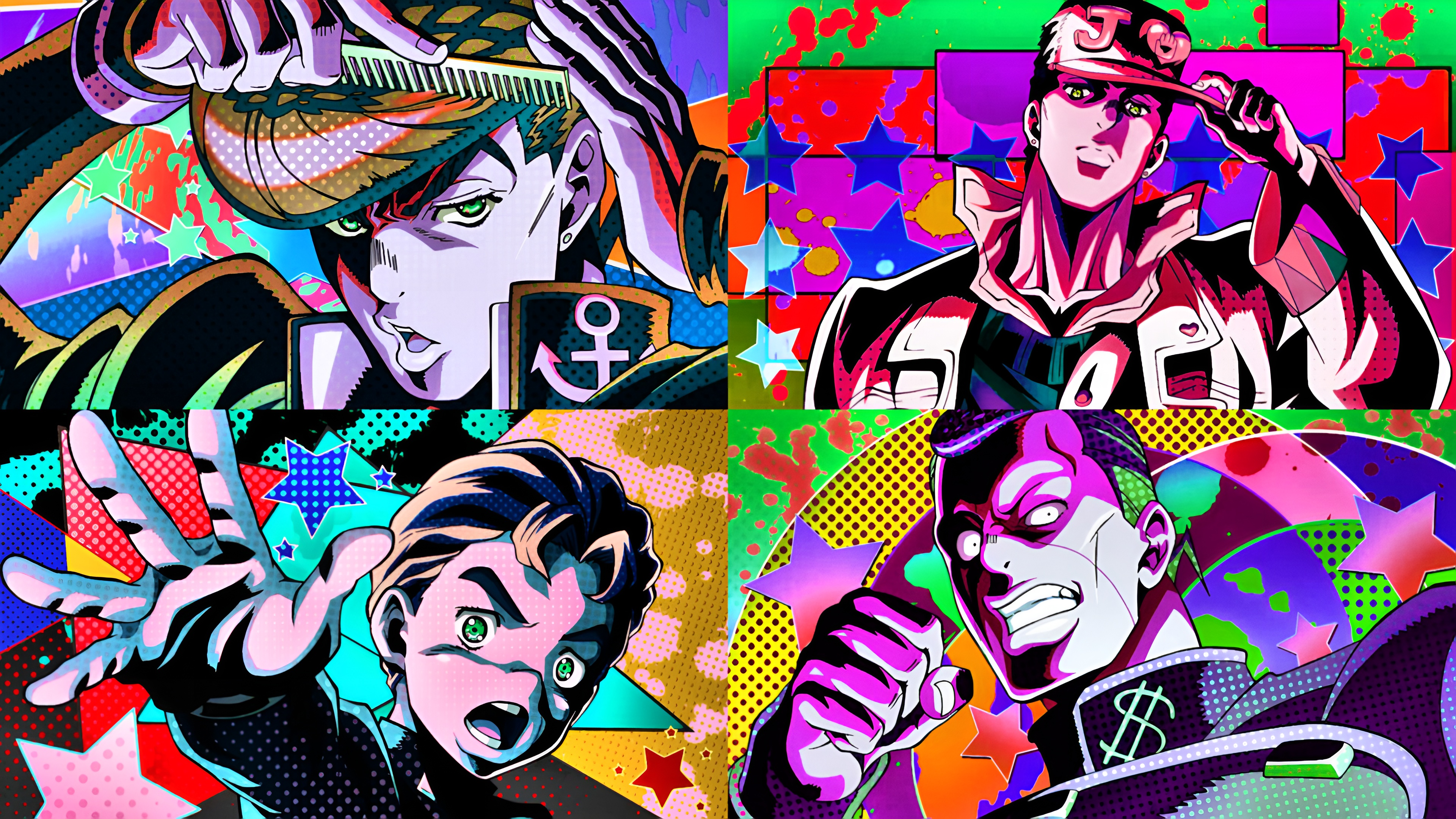JoJo's Bizarre Adventure Diamond is Unbreakable 4K Wallpaper