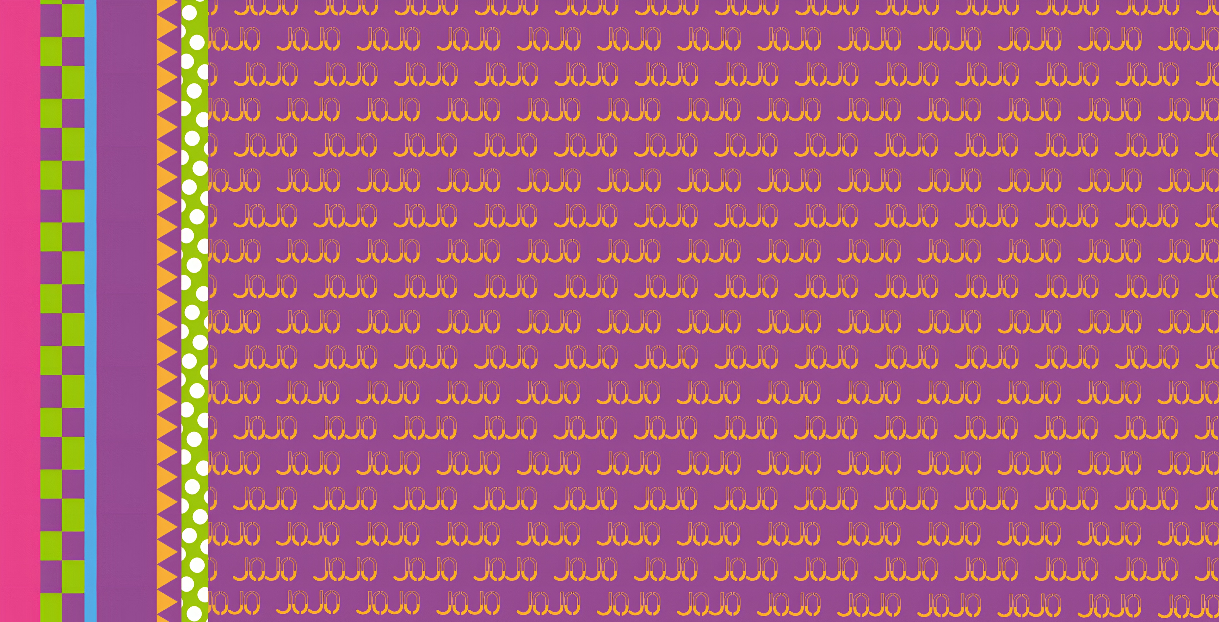 JoJo's Bizarre Adventure Pattern Wallpaper 4K