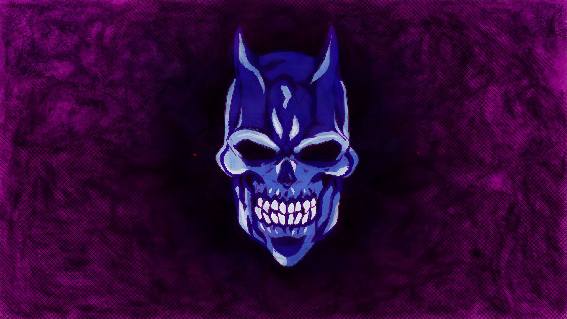 疯狂钻石骷髅面具壁纸 4K