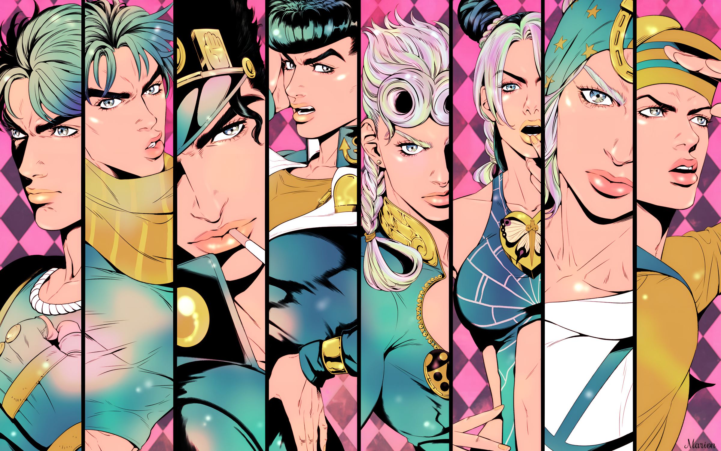 《JoJo的奇妙冒险》角色4K壁纸