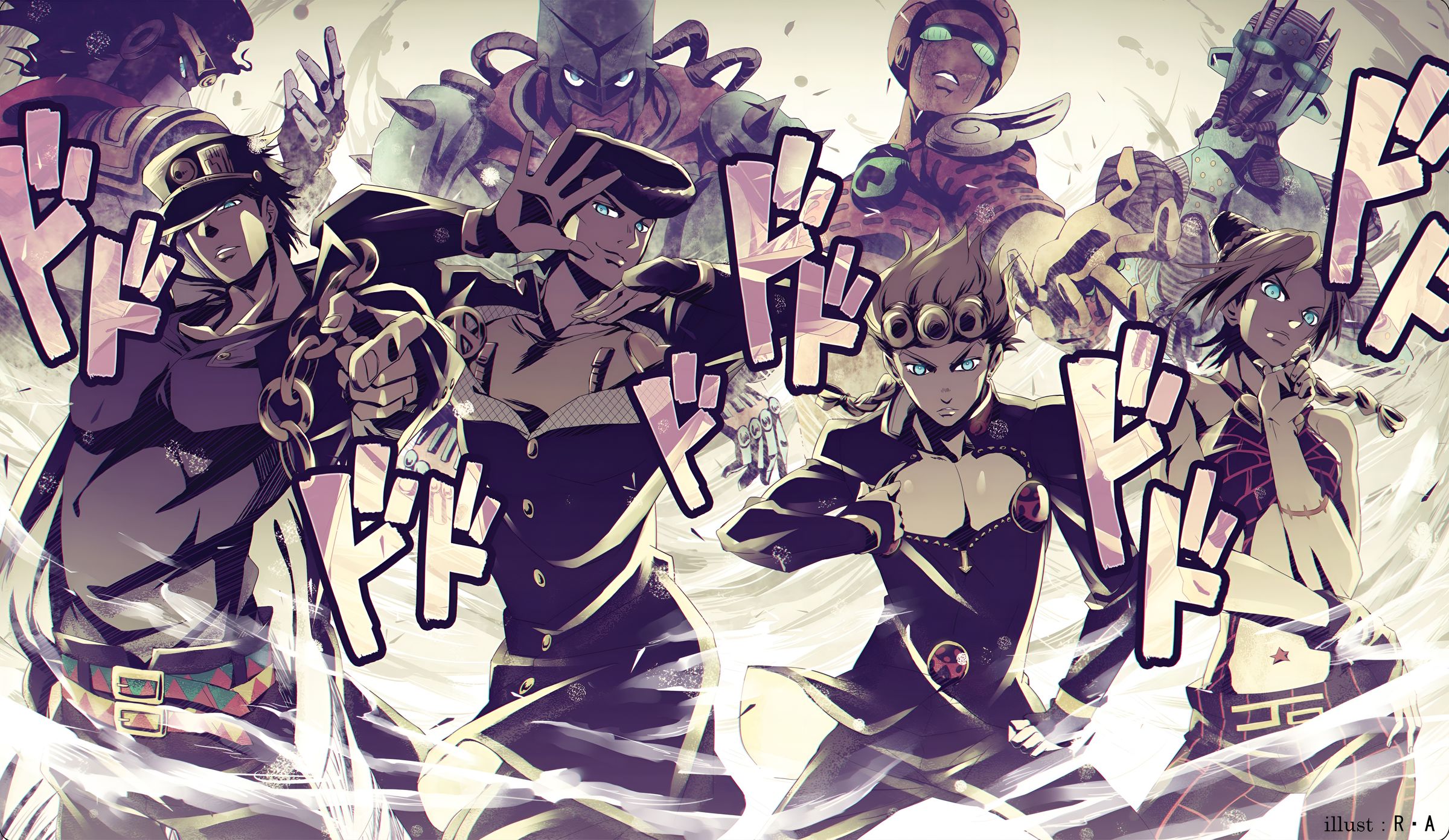 《JoJo的奇妙冒险》小队壁纸 4K