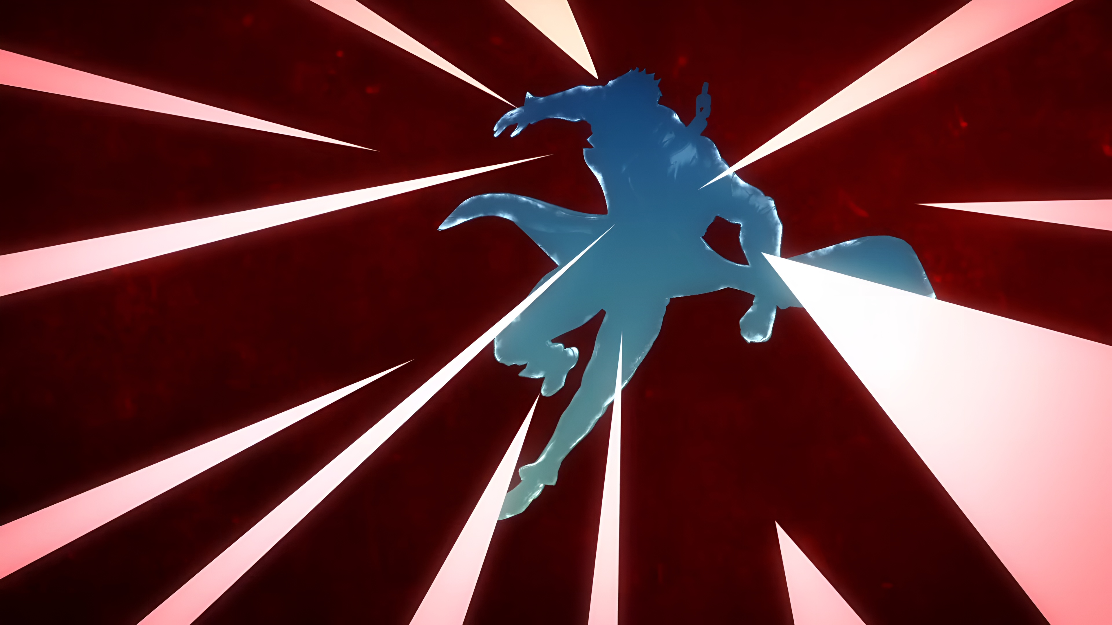 Jotaro Kujo Blue Silhouette 4K Wallpaper