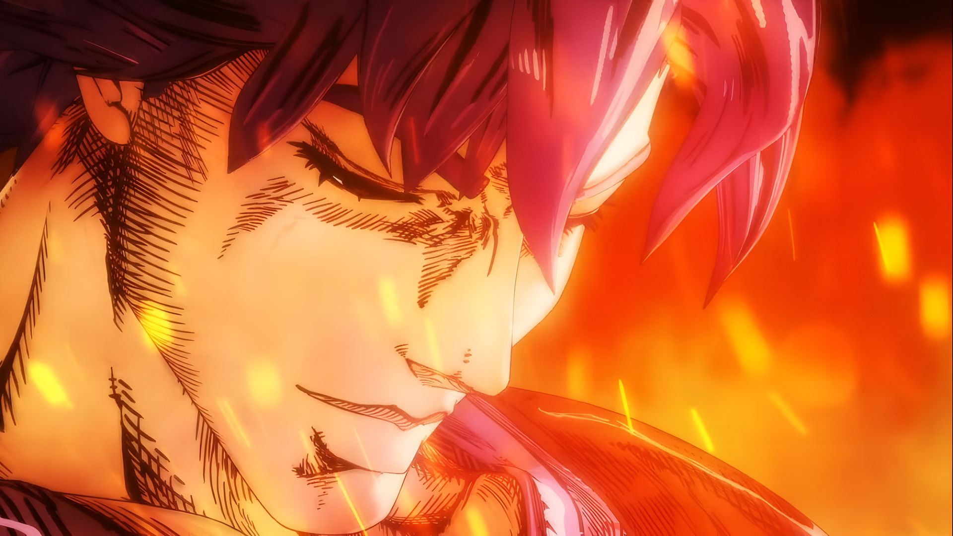 Fondo de Pantalla de Dio Brando en Llamas de JoJo's Bizarre Adventure