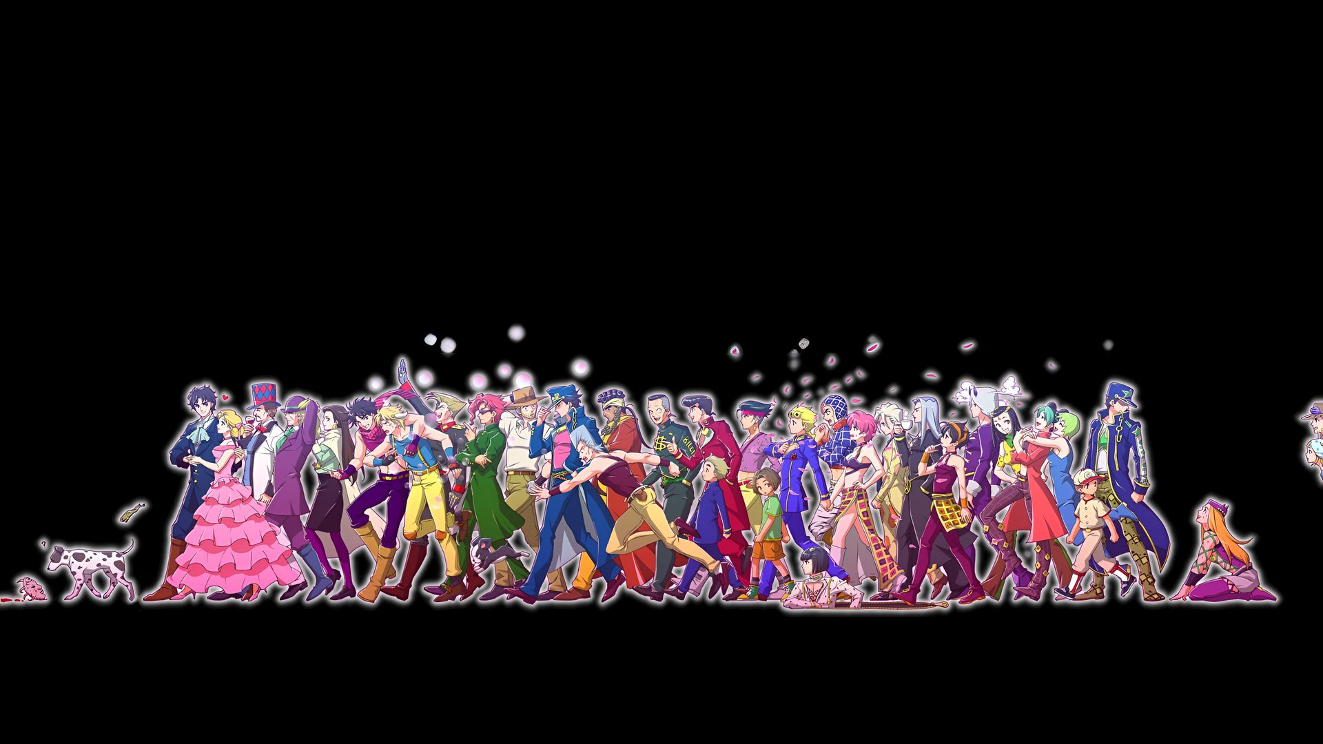 JoJo's Bizarre Adventure All Characters 4K Wallpaper