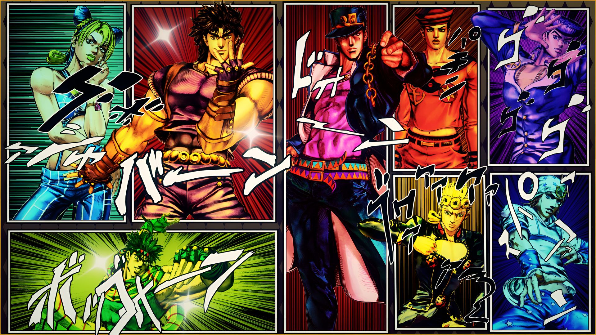 JoJo's Bizarre Adventure 4K Manga Panel Wallpaper