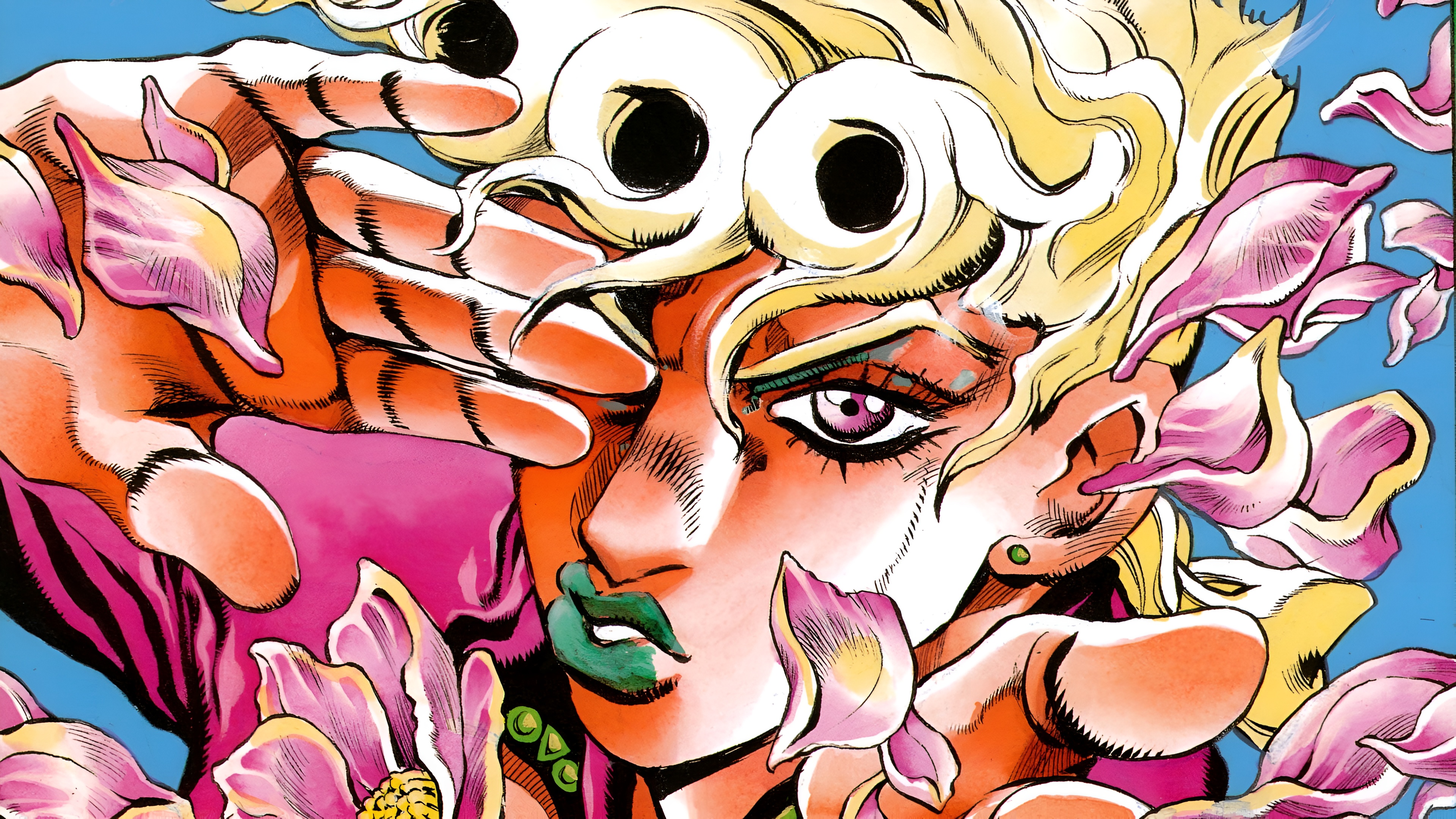 Giorno Giovanna JoJo's Bizarre Adventure 4K Wallpaper