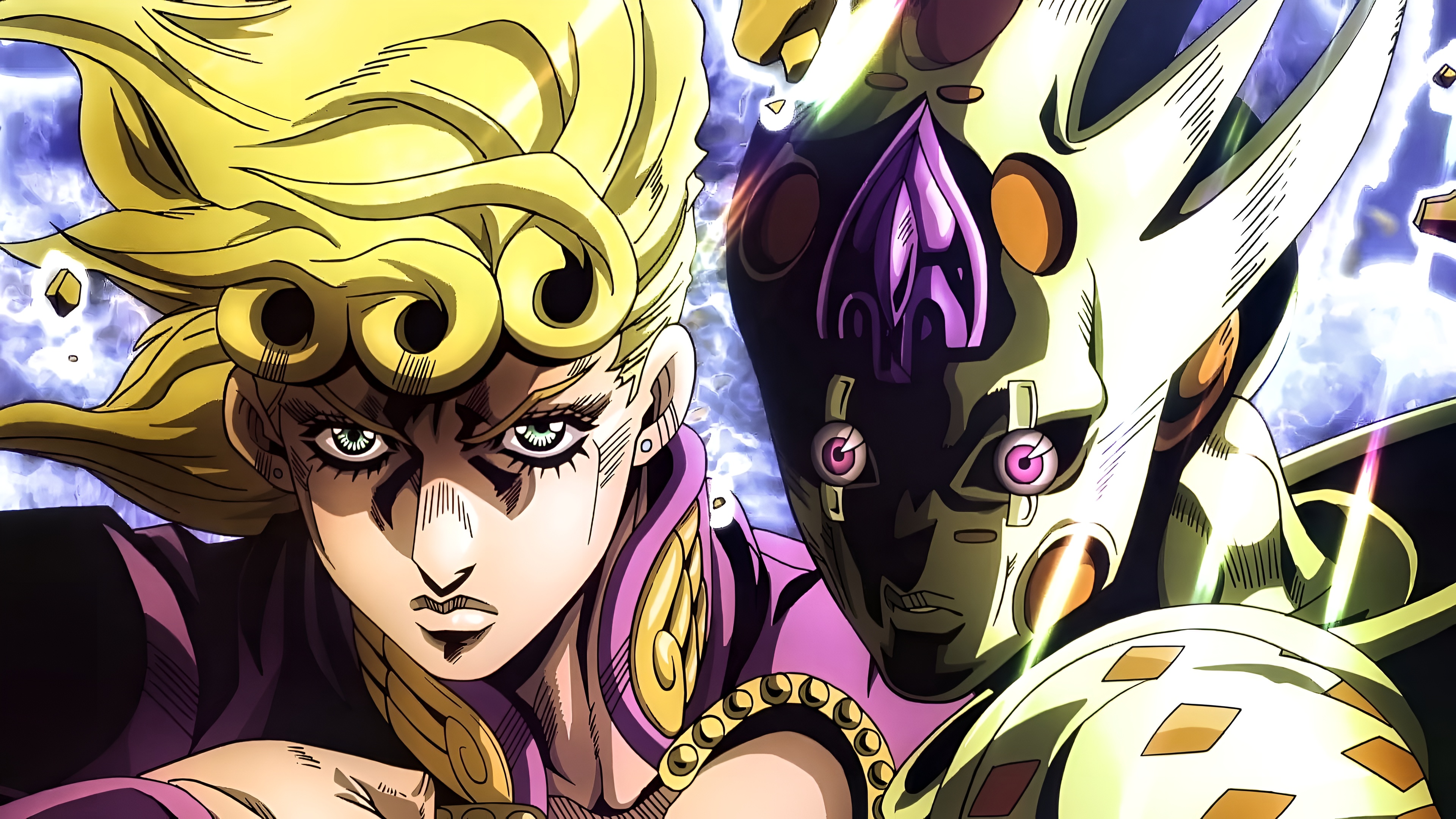 Giorno Giovanna & Gold Experience Requiem 4K Wallpaper