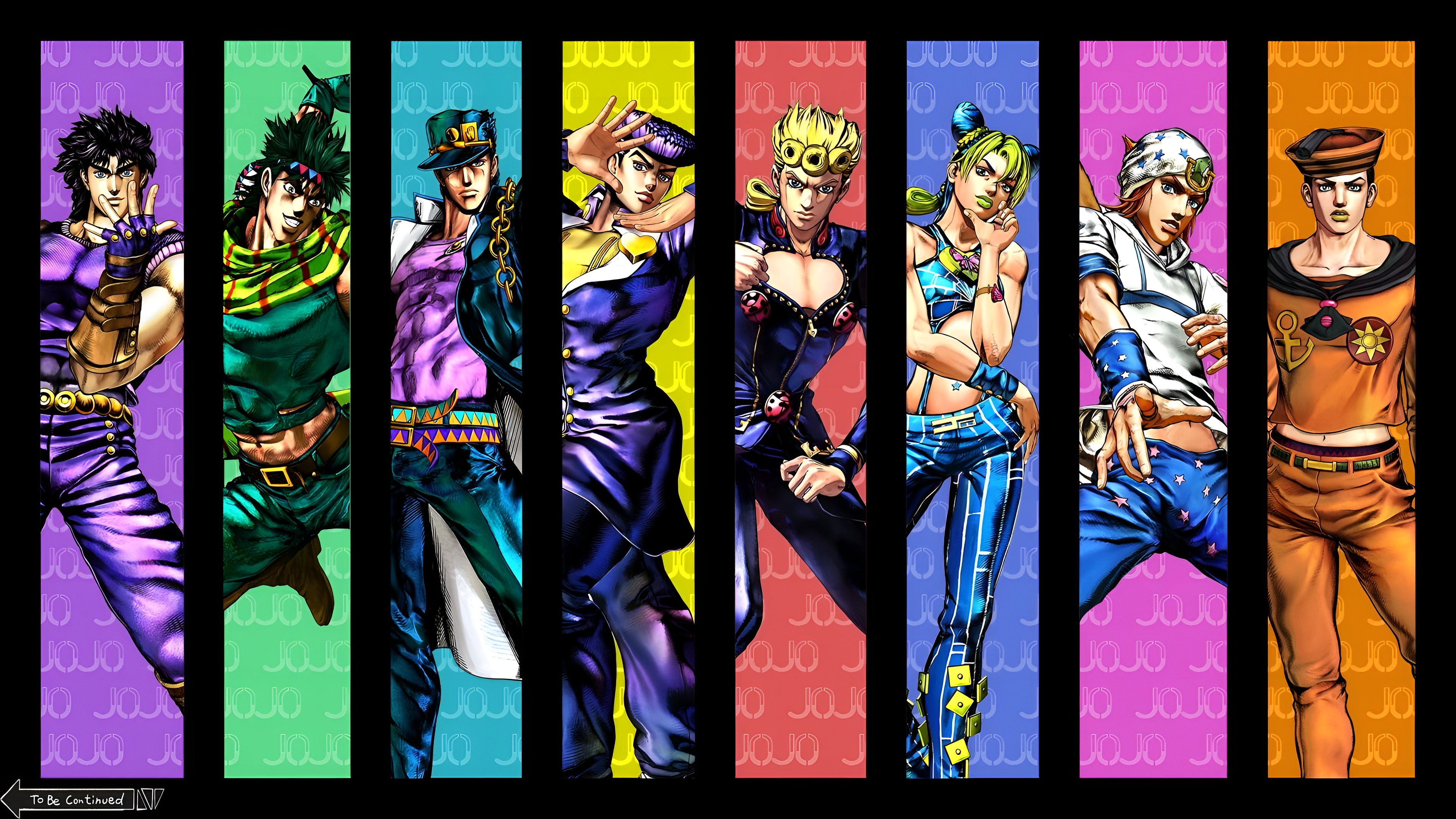 JoJo's Bizarre Adventure All JoJos 4K Wallpaper