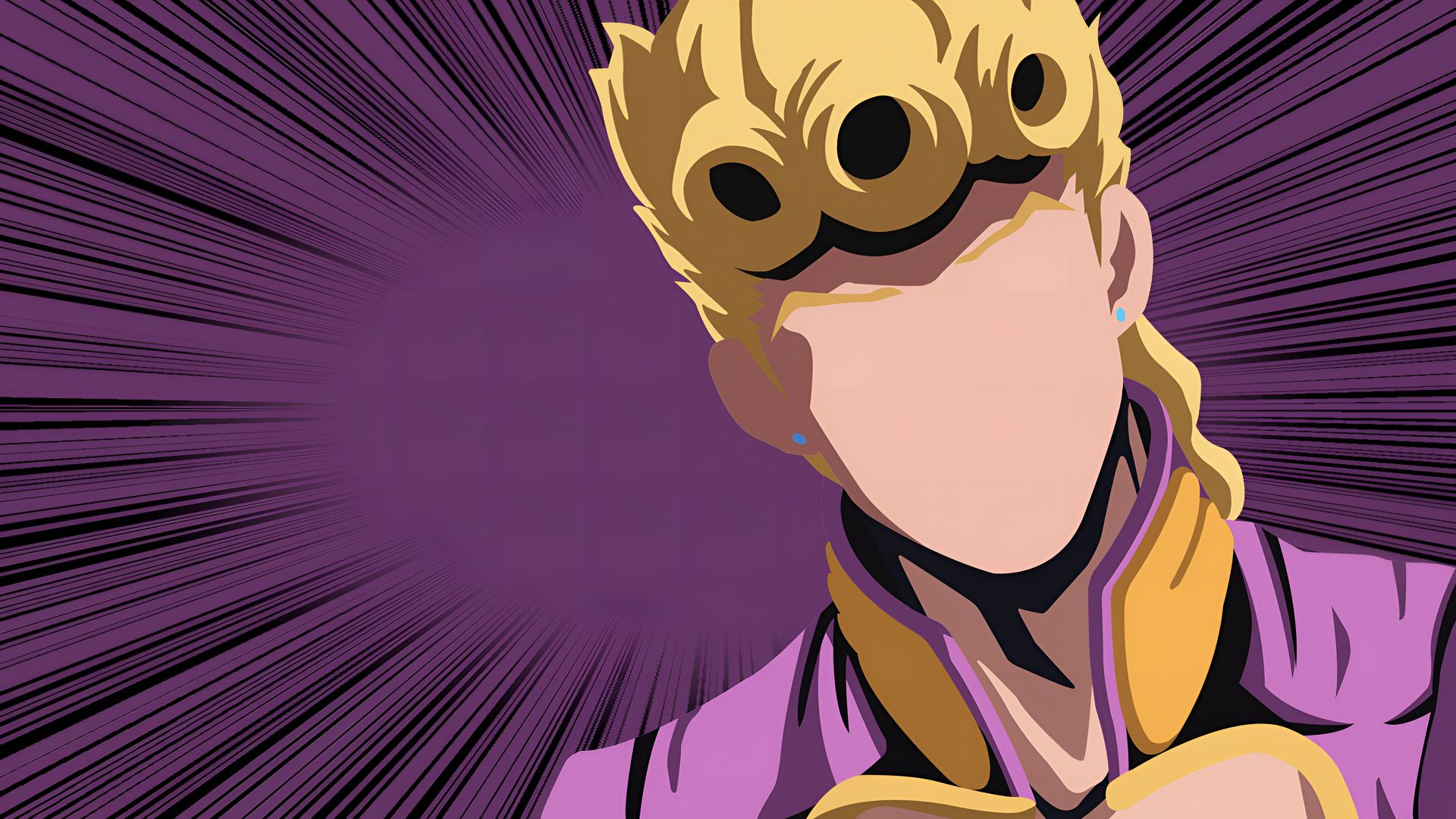 Sfondo Minimalista di Giorno Giovanna – Golden Wind 4K