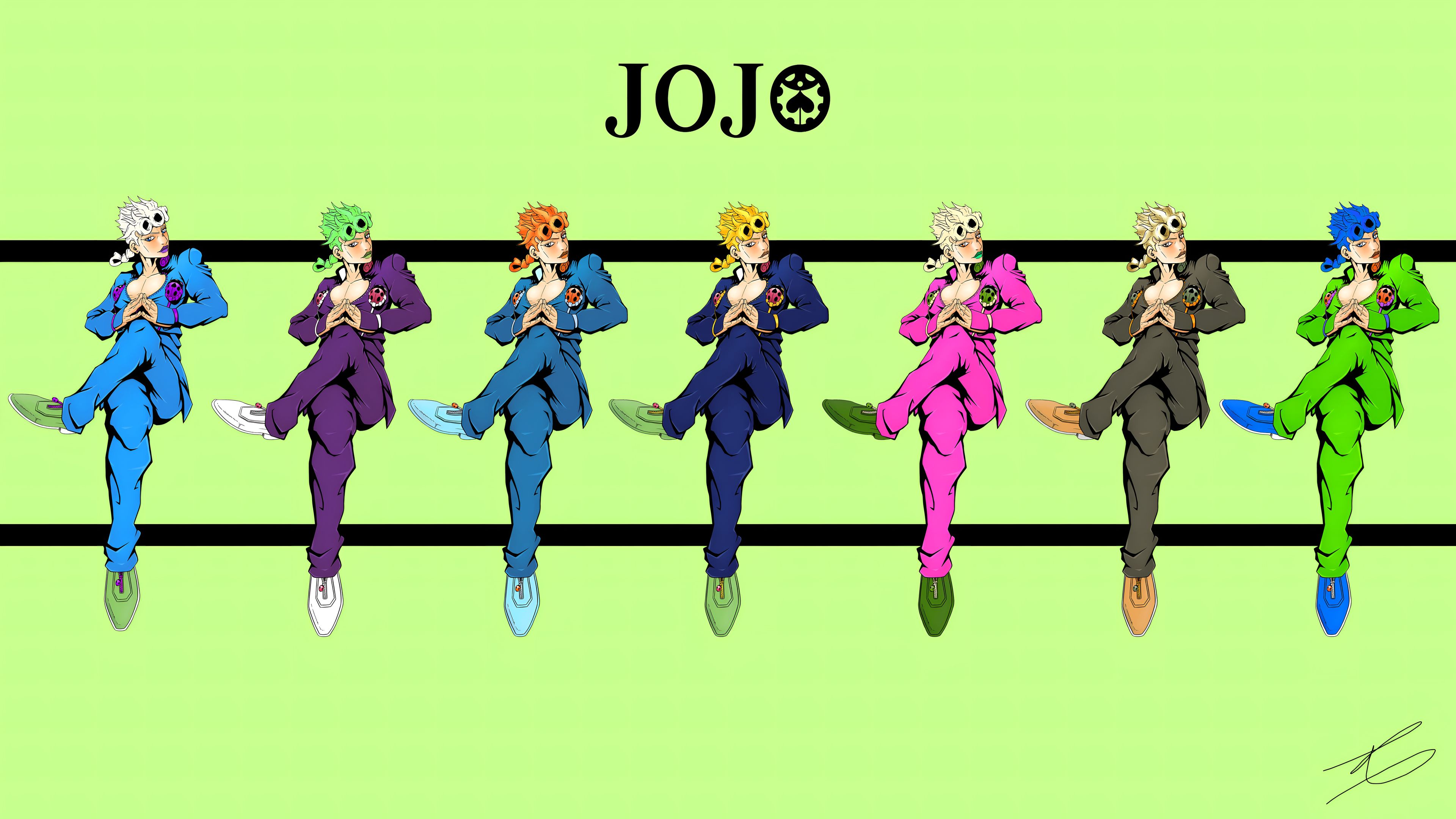 乔鲁诺·乔巴拿配色变体JoJo壁纸