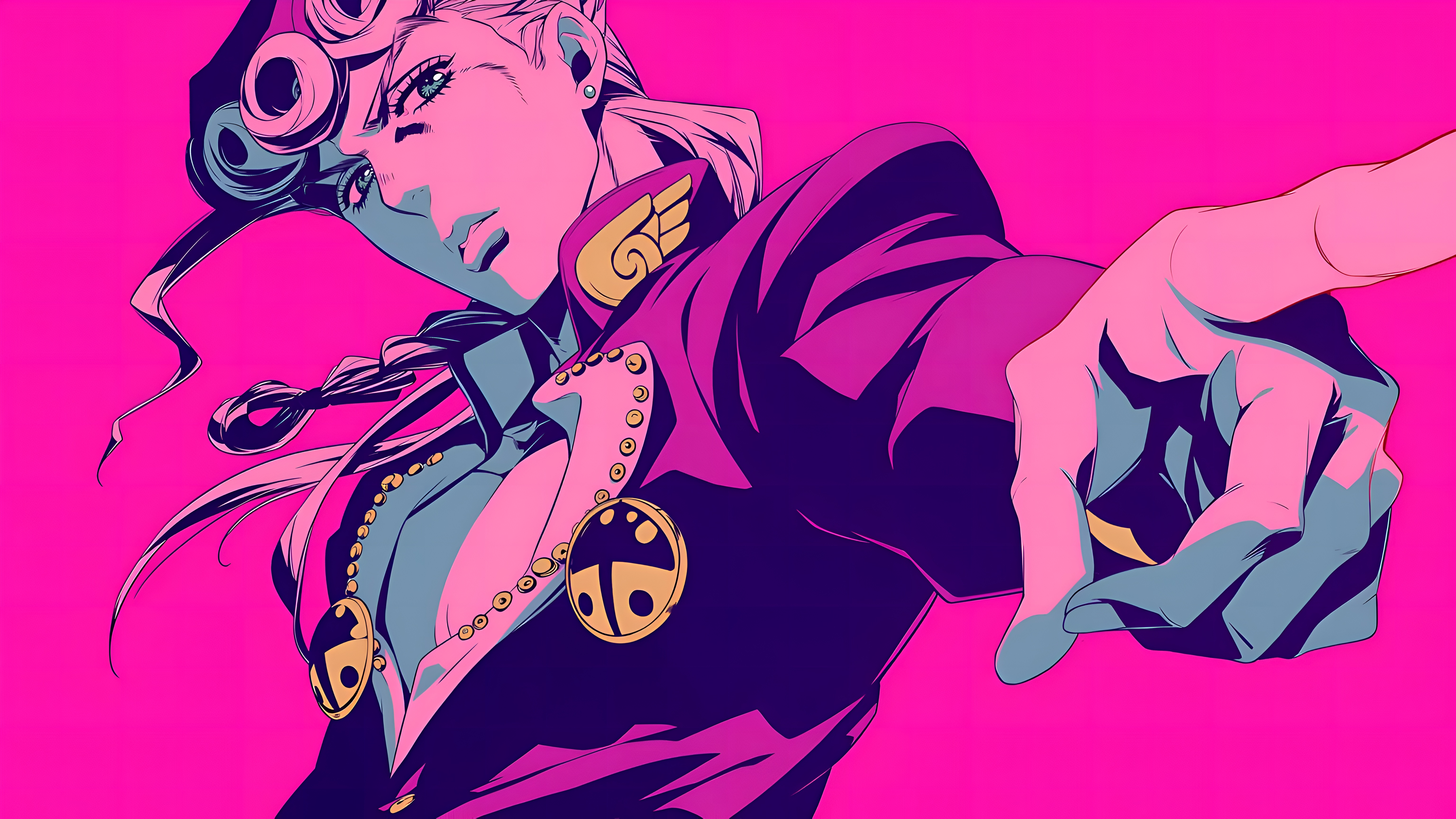 Giorno Giovanna JoJo's Bizarre Adventure 4K Wallpaper