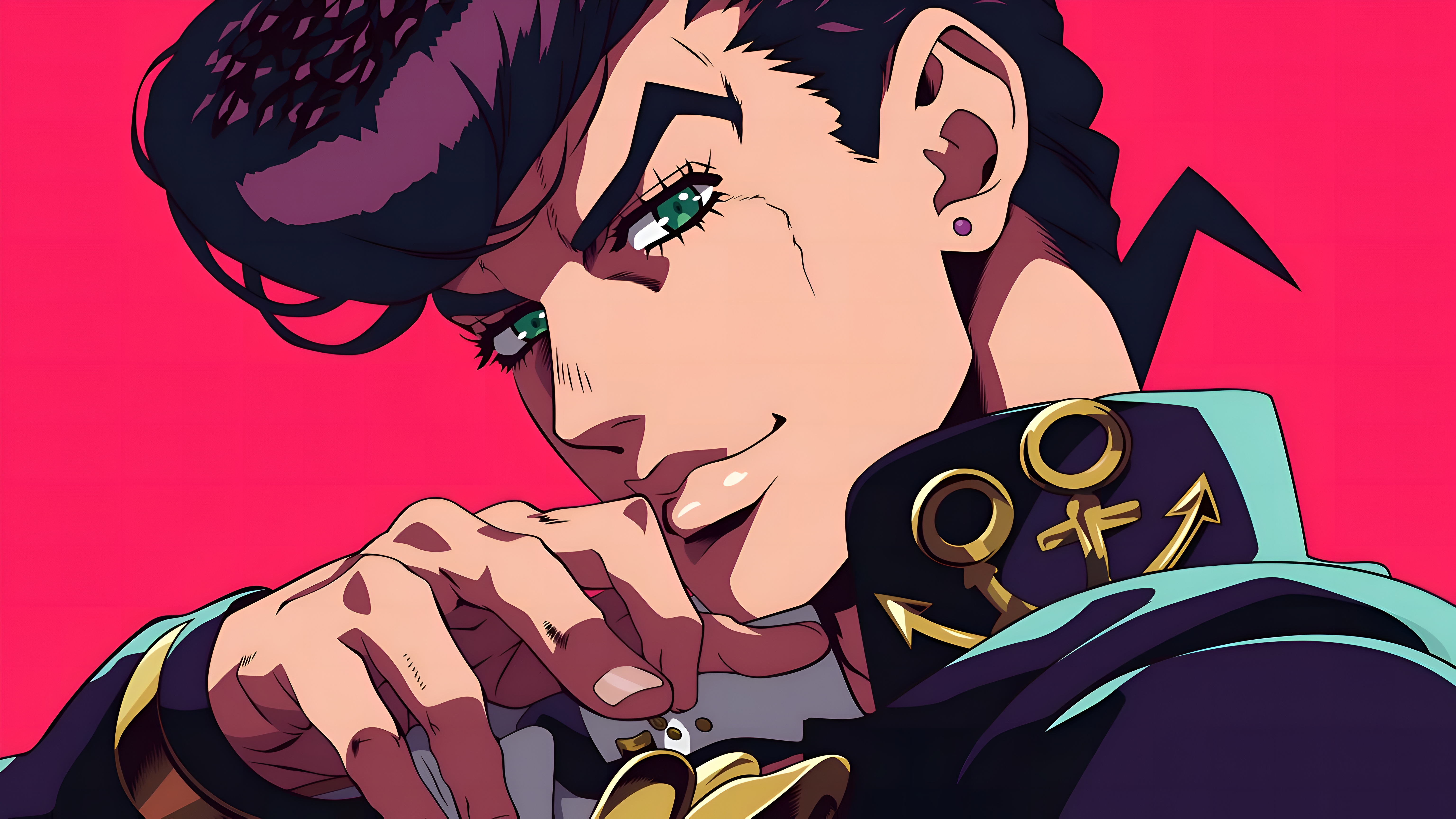 Josuke Higashikata 4K Anime Wallpaper JoJo's Bizarre Adventure