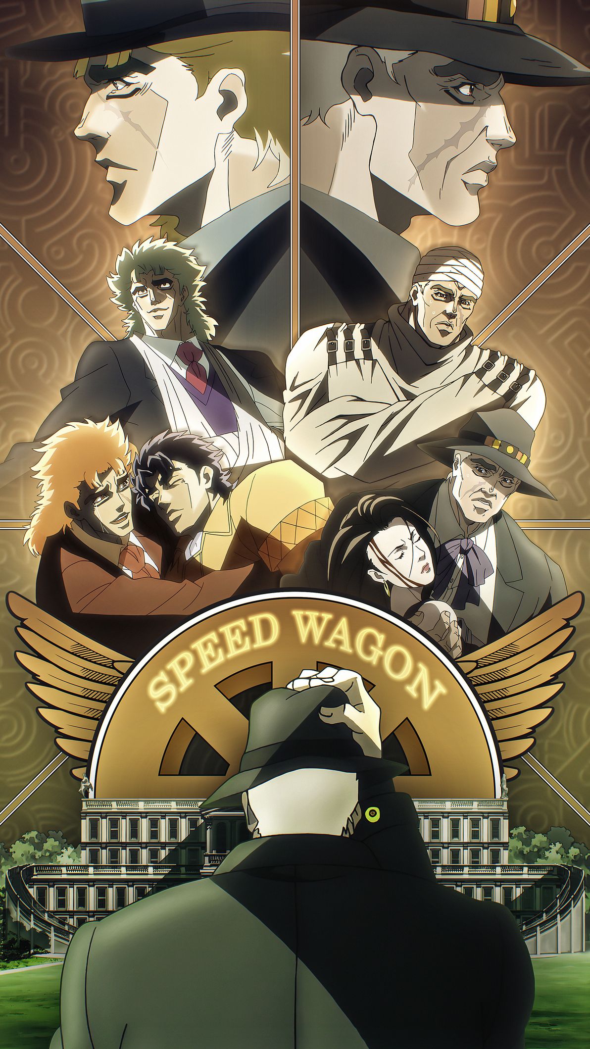 JoJo's Bizarre Adventure Speed Wagon Foundation Wallpaper