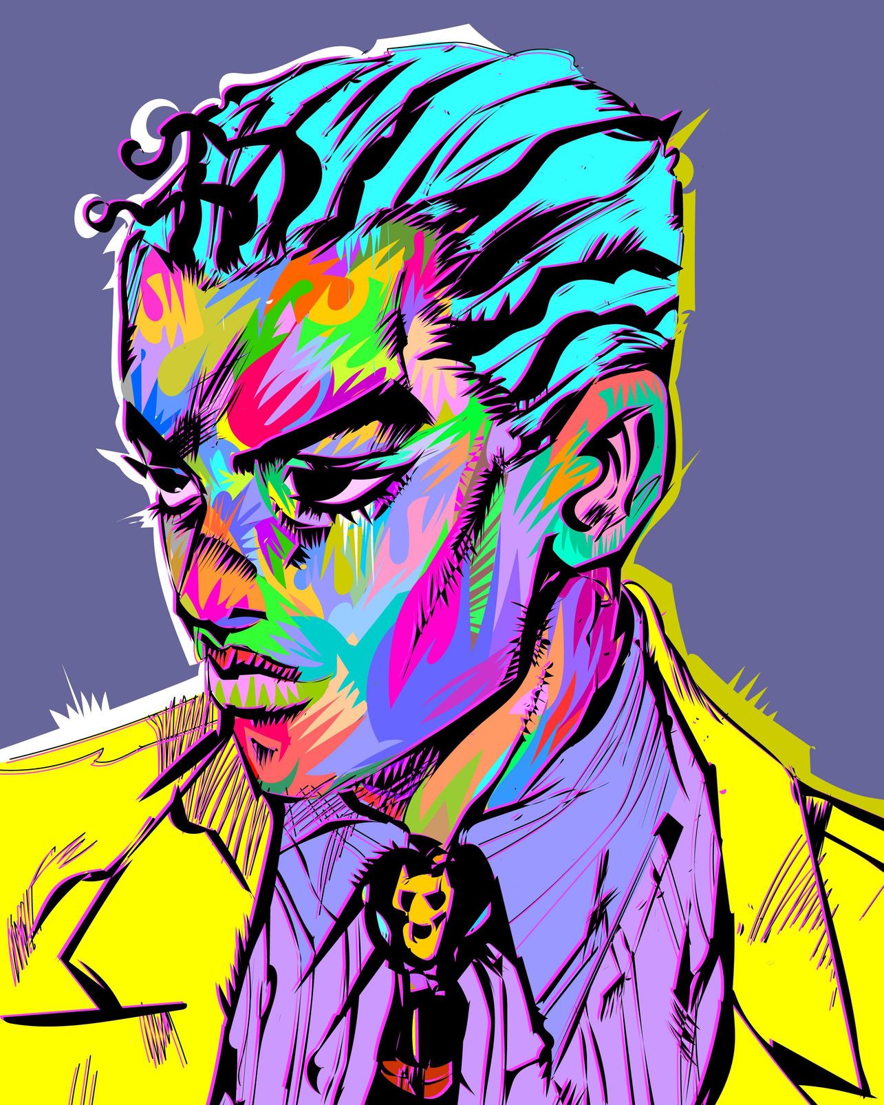Fondo de Pantalla Pop Art de Kira Yoshikage JoJo's Bizarre Adventure