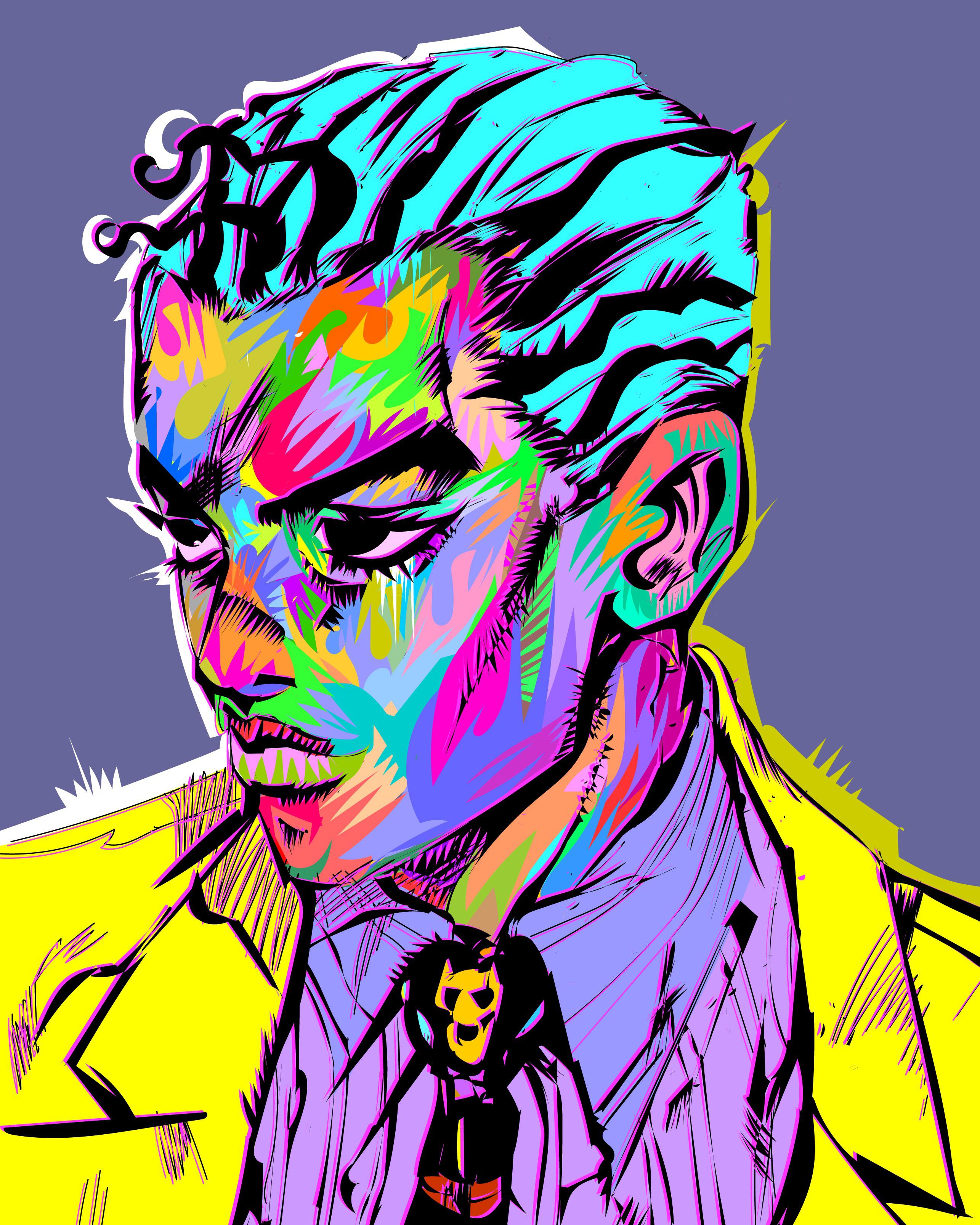 Kira Yoshikage Pop Art Wallpaper JoJo's Bizarre Adventure