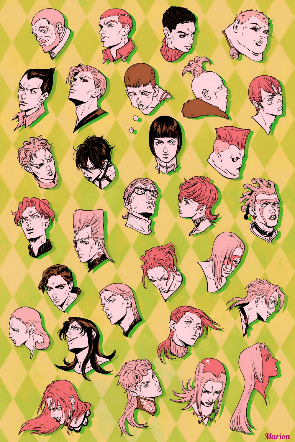 JoJo's Bizarre Adventure Characters Wallpaper Fan Art
