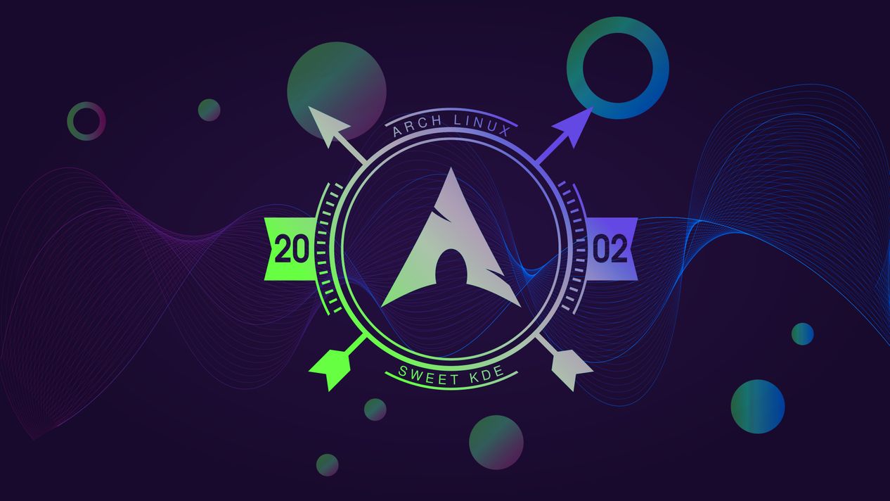 Arch Linux Sweet KDE 4K Wallpaper