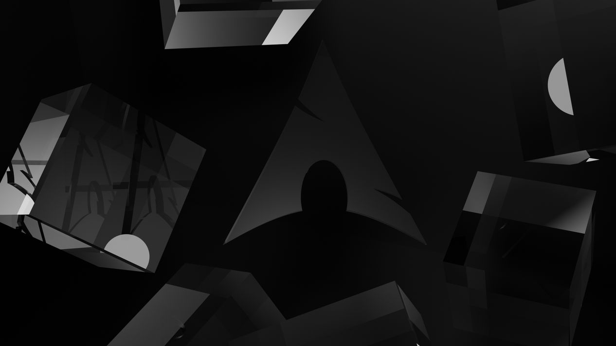 Dark Arch Linux 4K Wallpaper