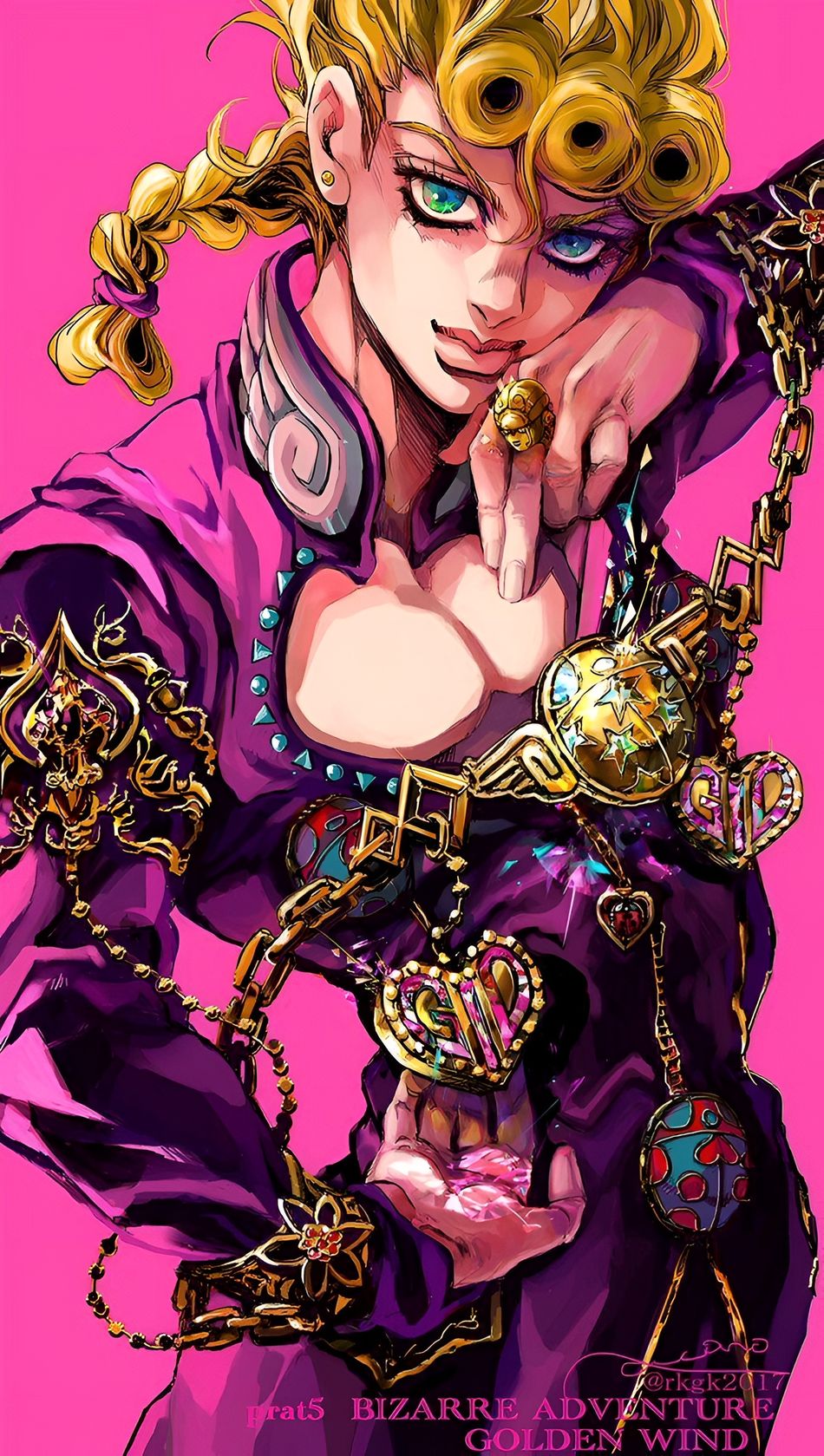 Giorno Giovanna Golden Wind 4K Wallpaper