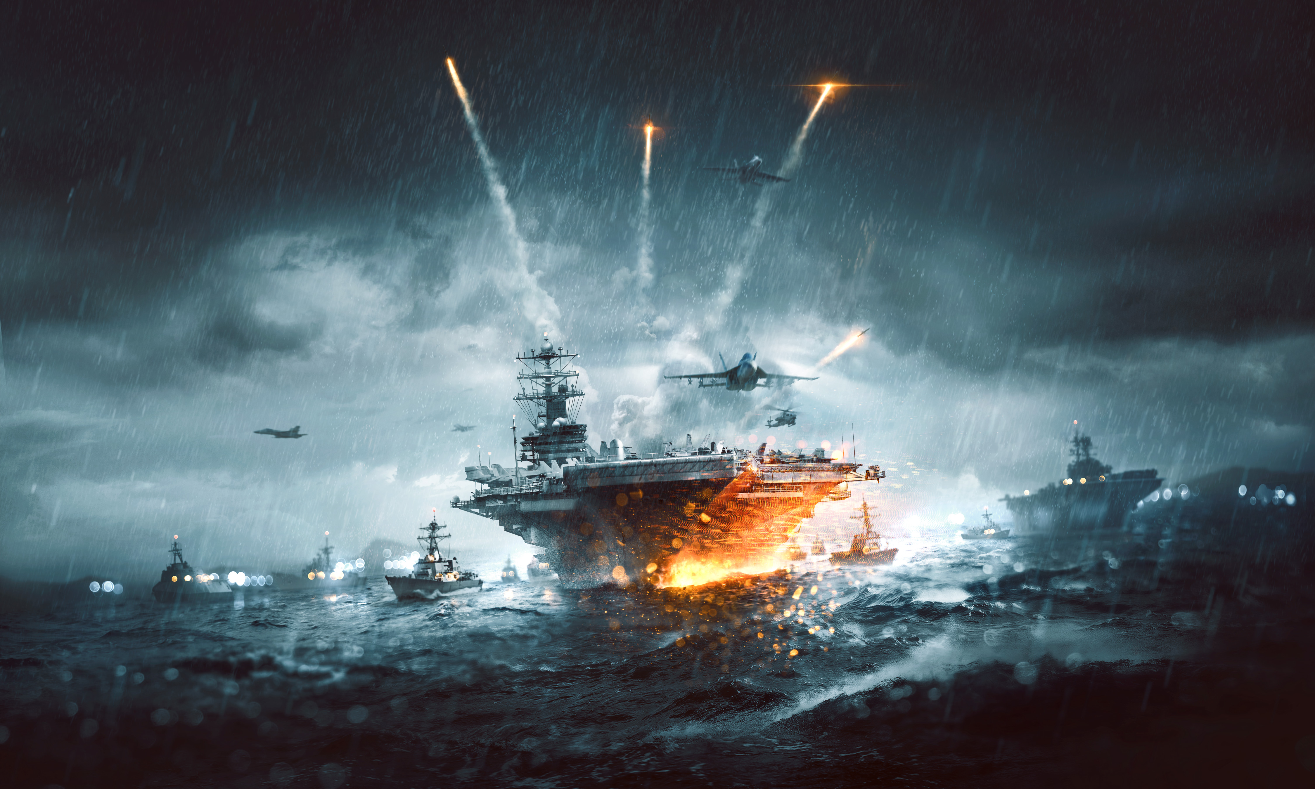 Battlefield 4 Naval Strike Wallpaper 4K