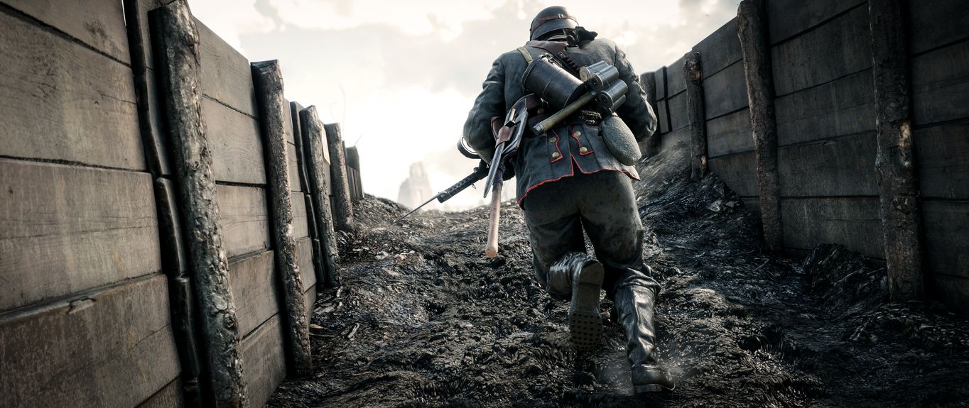 Battlefield 1 Trench Warfare Soldier 4K Wallpaper